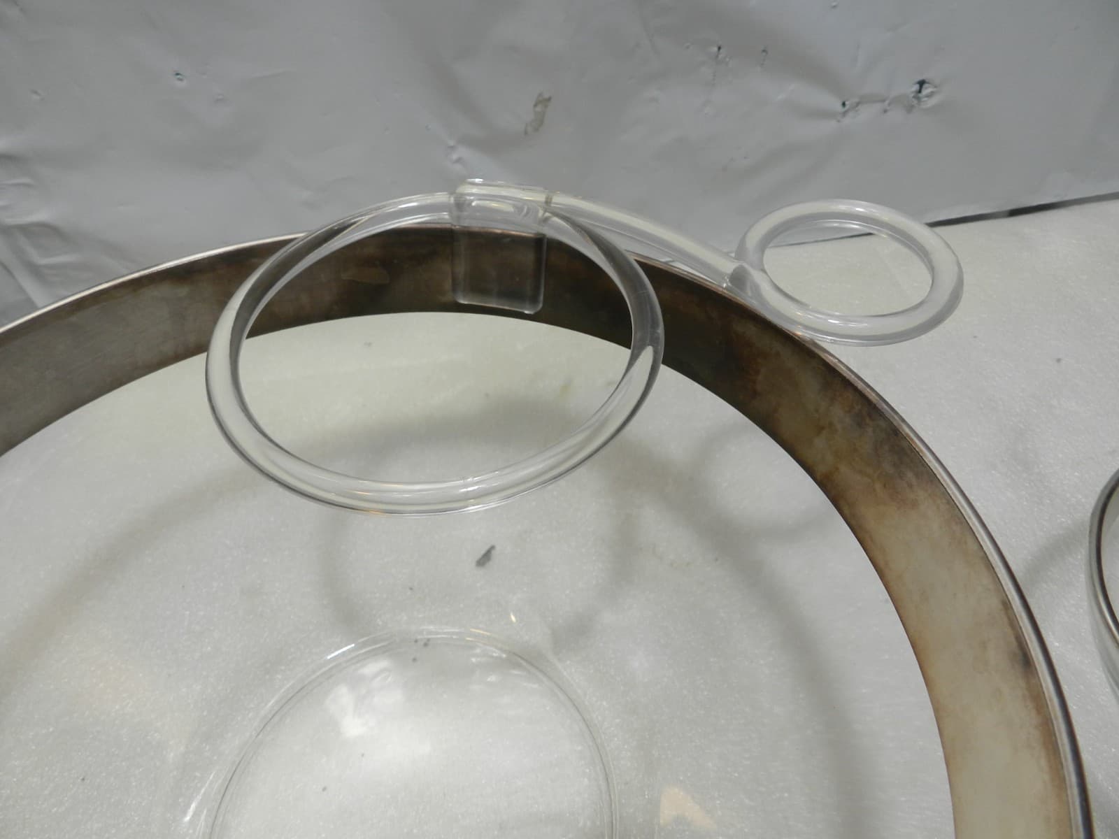 Original Mid Century Dorothy Thorpe Chip & Dip Bowl Complete Set Sterling Rim C5 - Thumbnail 17