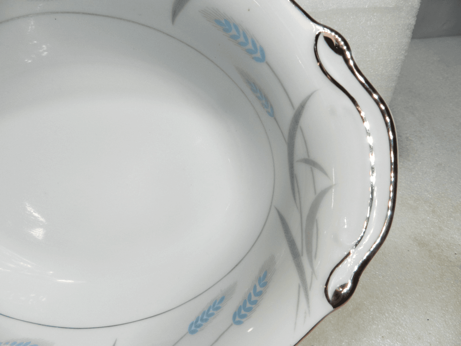 2 VALMONT China ROYAL WHEAT Server Veggie Dish Bowl Japan 10.5" x 8" K22J - Thumbnail 2