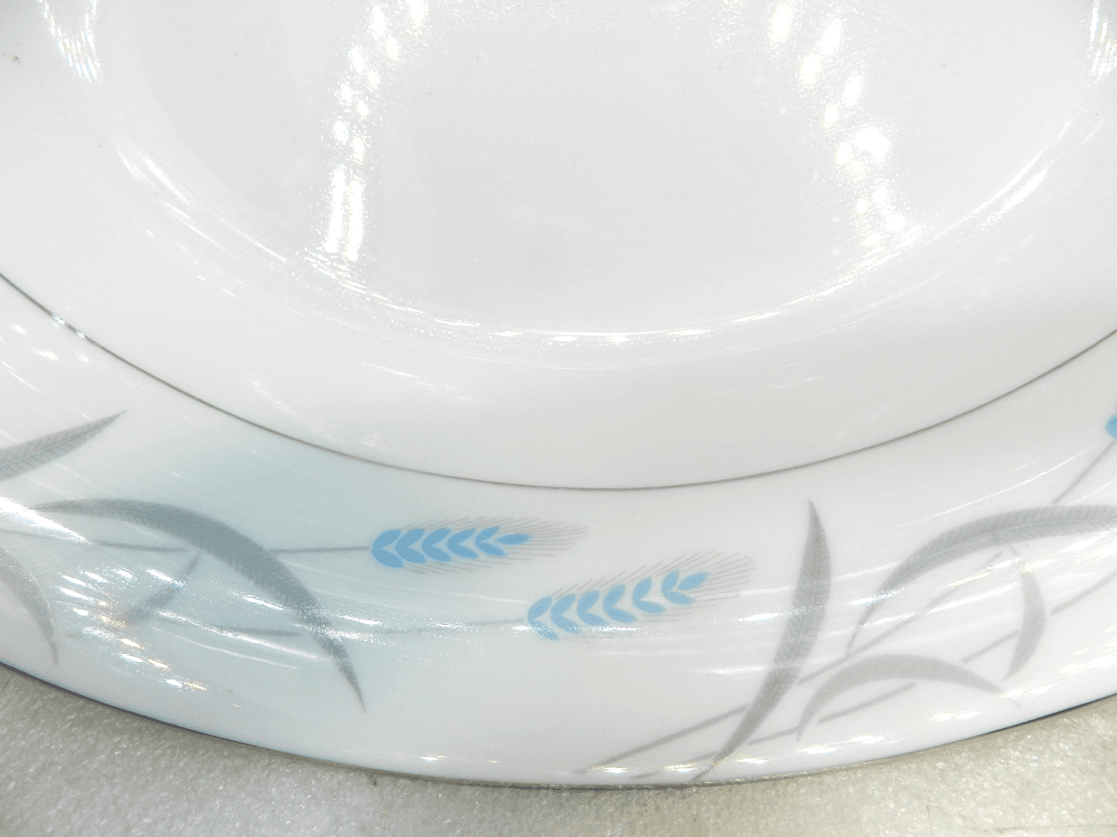 2 VALMONT China ROYAL WHEAT Server Veggie Dish Bowl Japan 10.5" x 8" K22J - Thumbnail 3