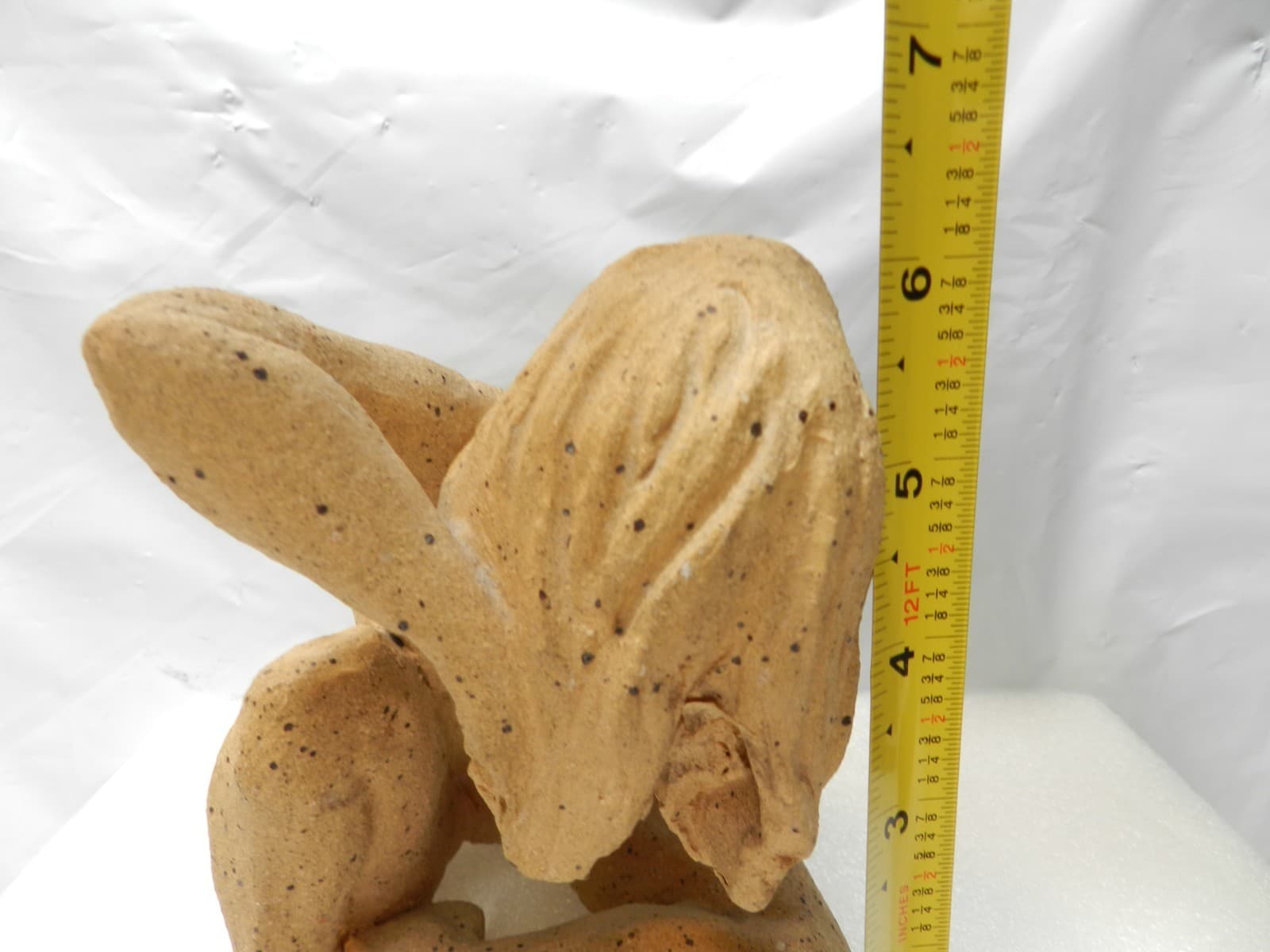 Terracotta Sculpture Woman Figure Handmade Nude Speckled Stoneware Clay I31S - Thumbnail 11