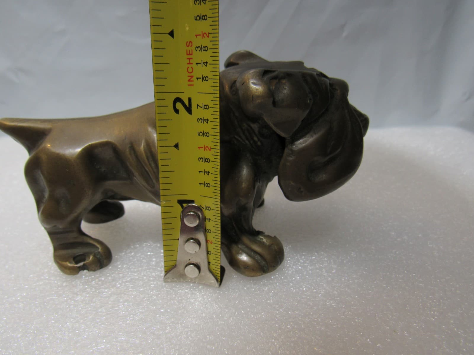 Vintage JB Solid Brass English Bulldog Figurine Paperweight Ornament 1970s I33S - Thumbnail 11