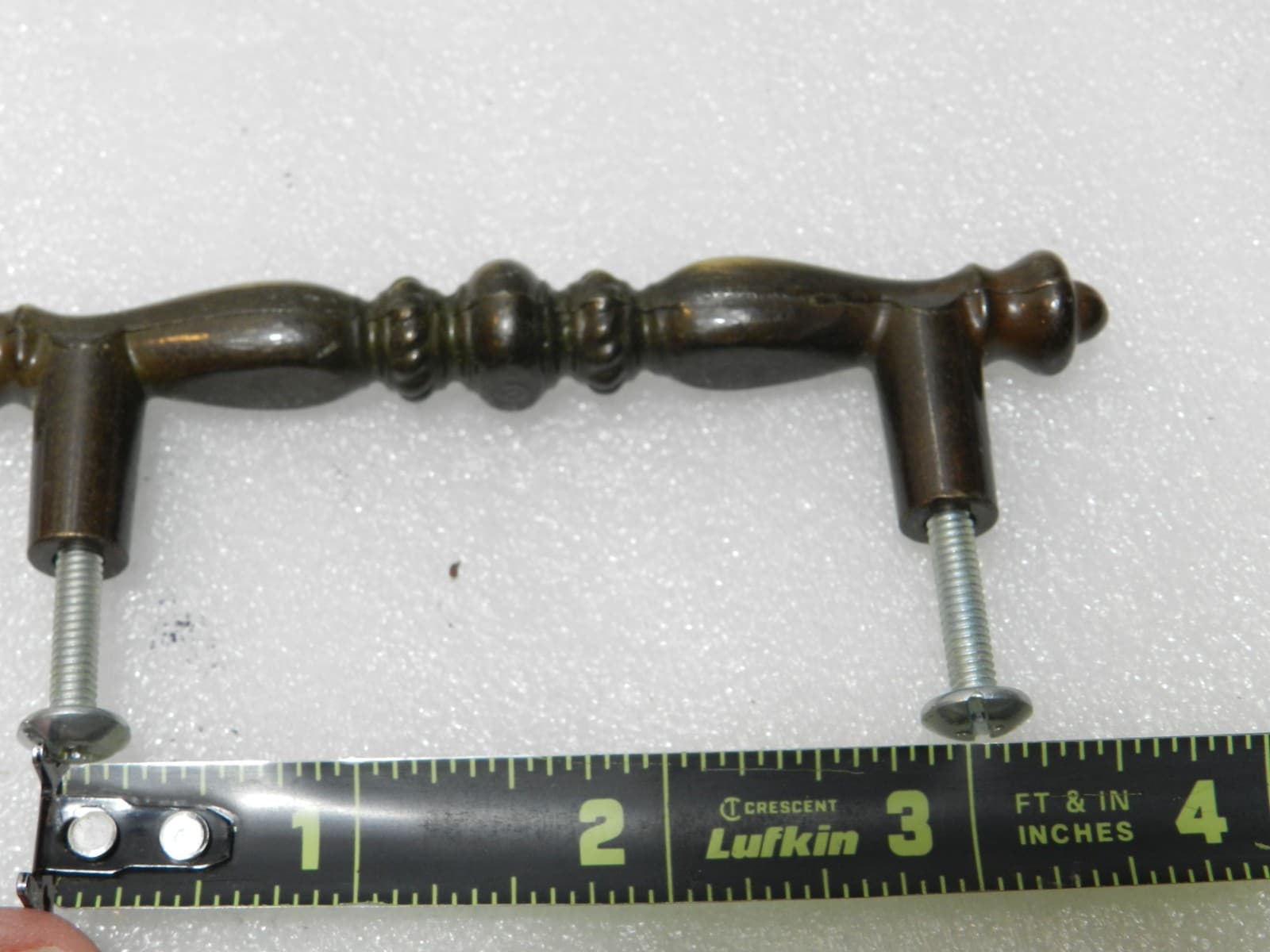 4 Vintage Amerock 176-1 Brass Handle Pulls Cabinet Drawer Hardware 1970's (E13J - Thumbnail 4