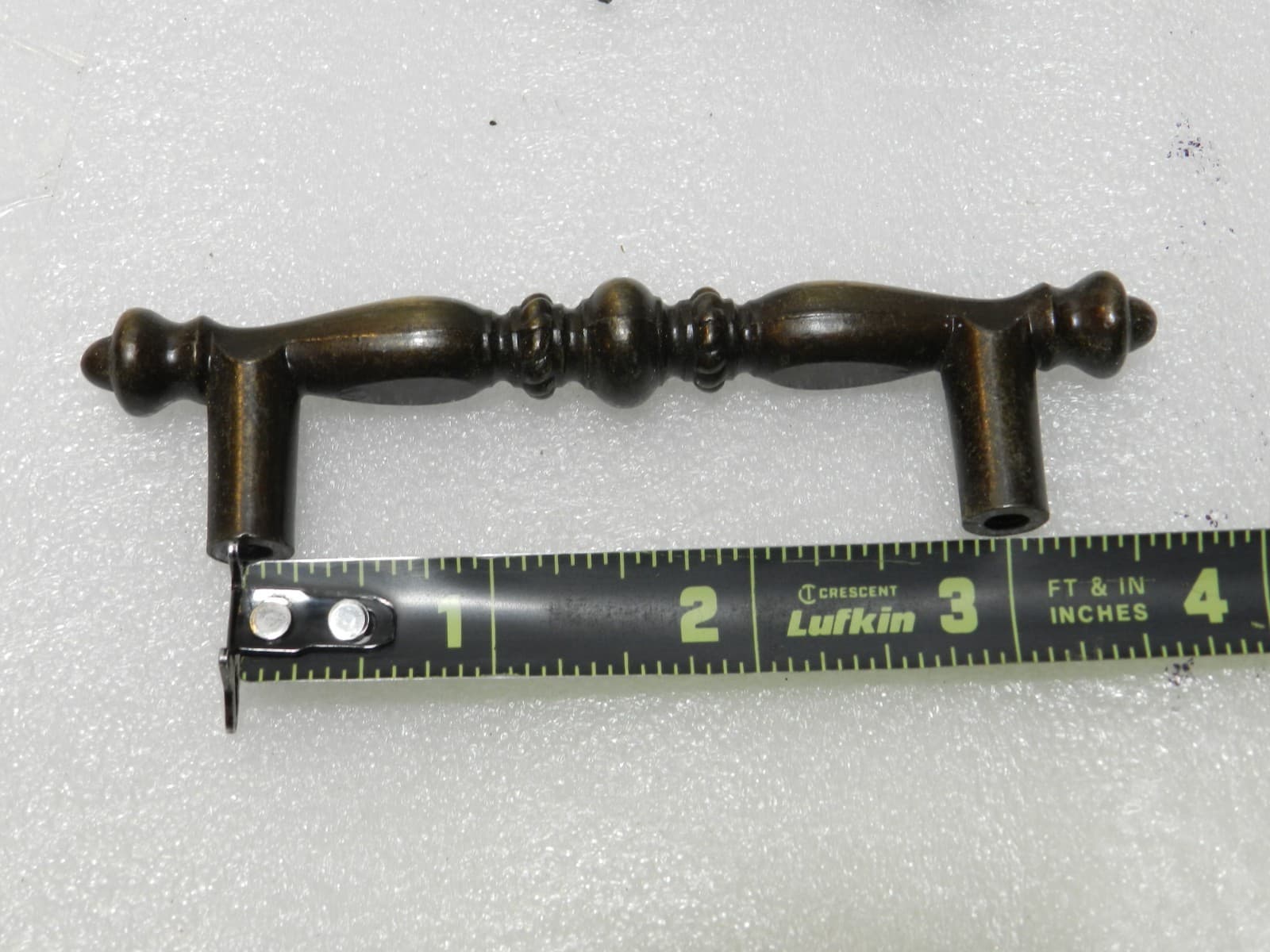 Vintage Amerock Cabinet Pulls & Brass Toned Hinges 3/8" Inset Antique Gold (E14J - Thumbnail 7