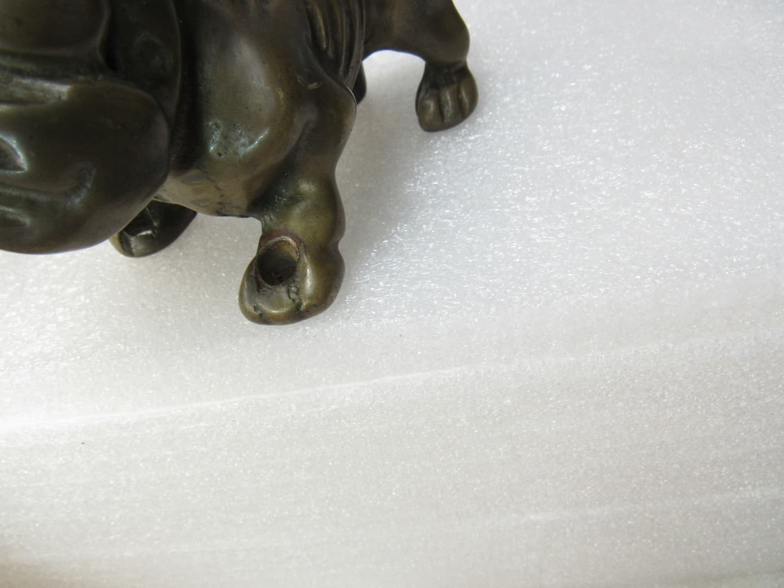 Vintage JB Solid Brass English Bulldog Figurine Paperweight Ornament 1970s I33S - Thumbnail 8