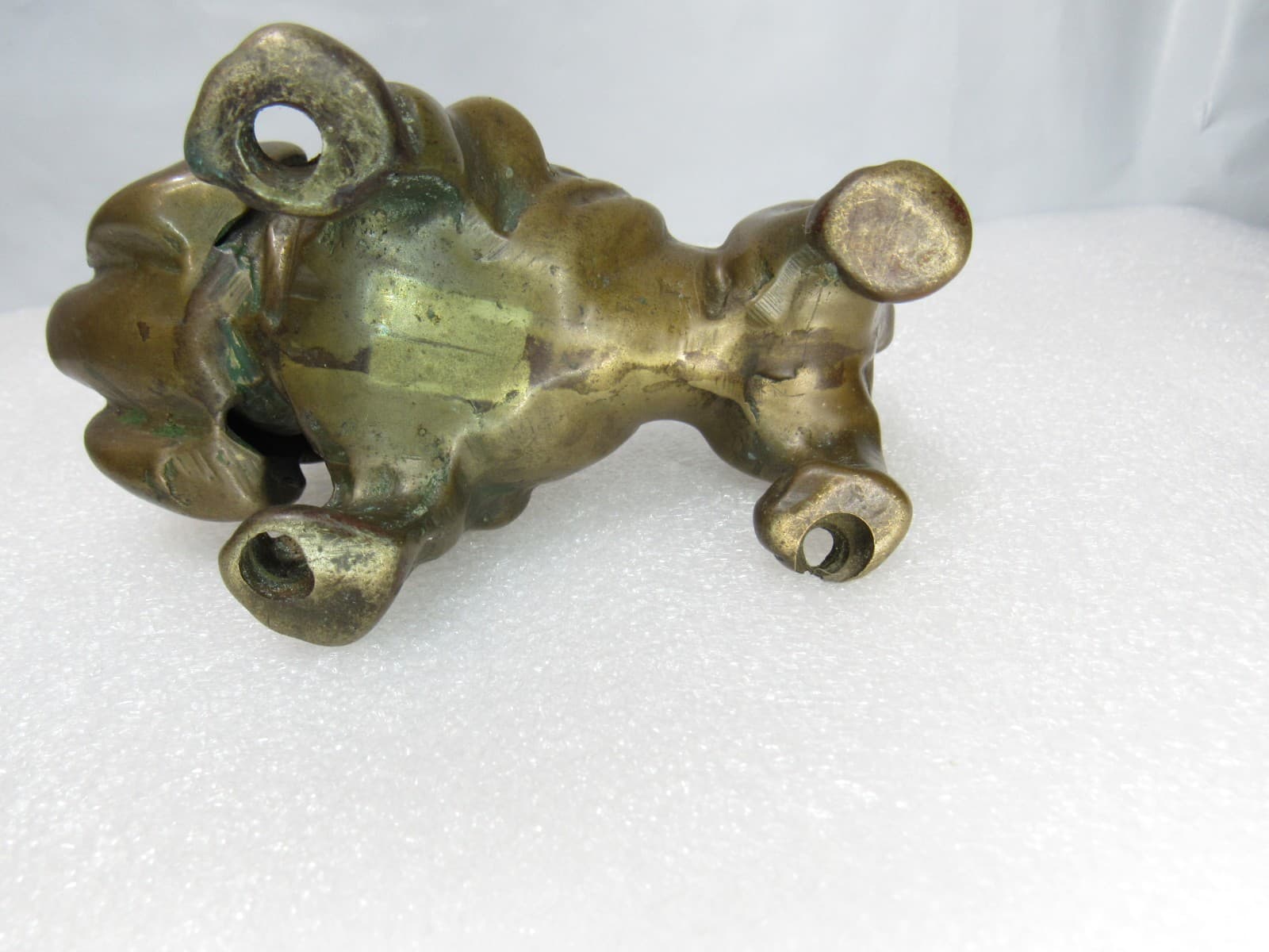 Vintage JB Solid Brass English Bulldog Figurine Paperweight Ornament 1970s I33S - Thumbnail 9