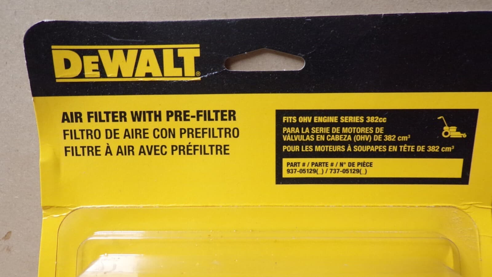 Genuine Dewalt DXGX200070 Air Filter With Pre-Filter For Engine Series 382cc (K - Thumbnail 4