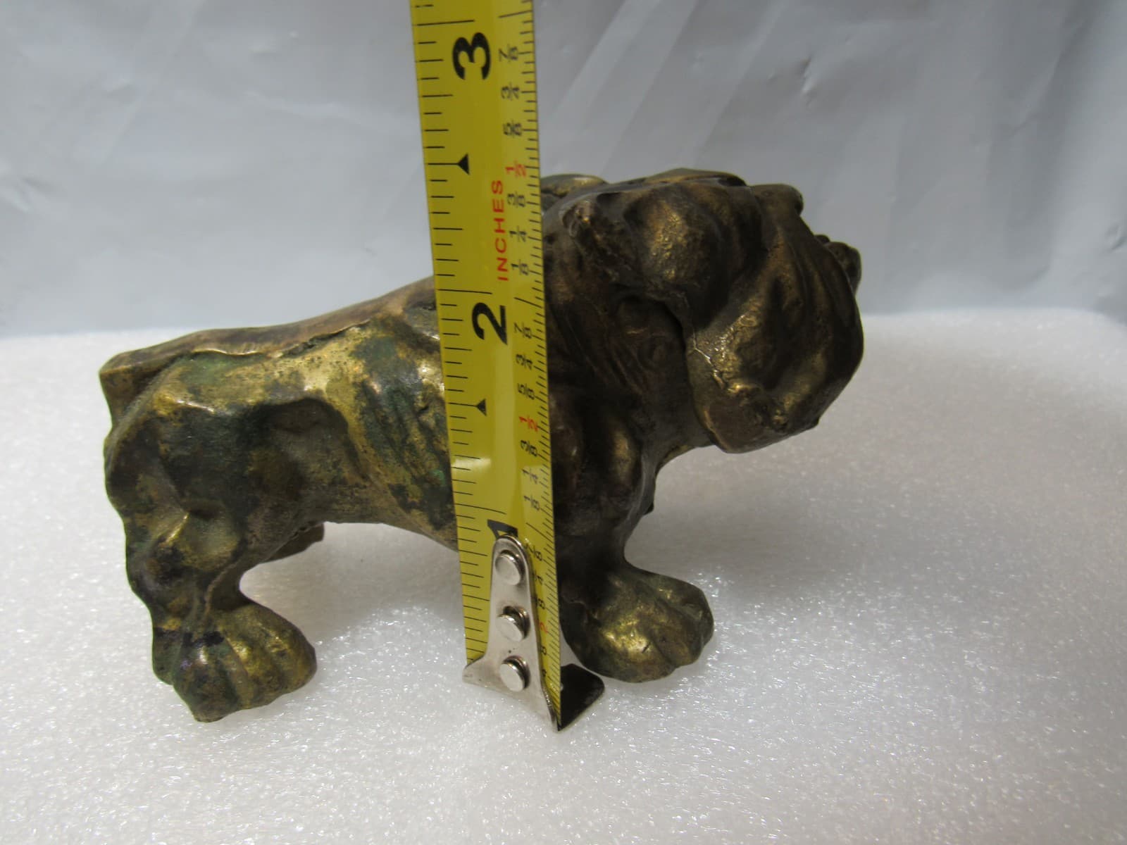 Vintage JB Solid Brass English Bulldog Figurine Paperweight Ornament 1970s I32S - Thumbnail 8