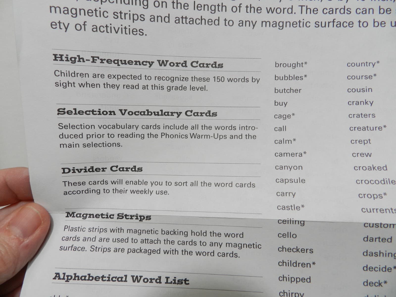 WORD-WALL CARDS GR. 2 Scott Foresman Phonics/Vocabulary High Frequency Words C11 - Thumbnail 16