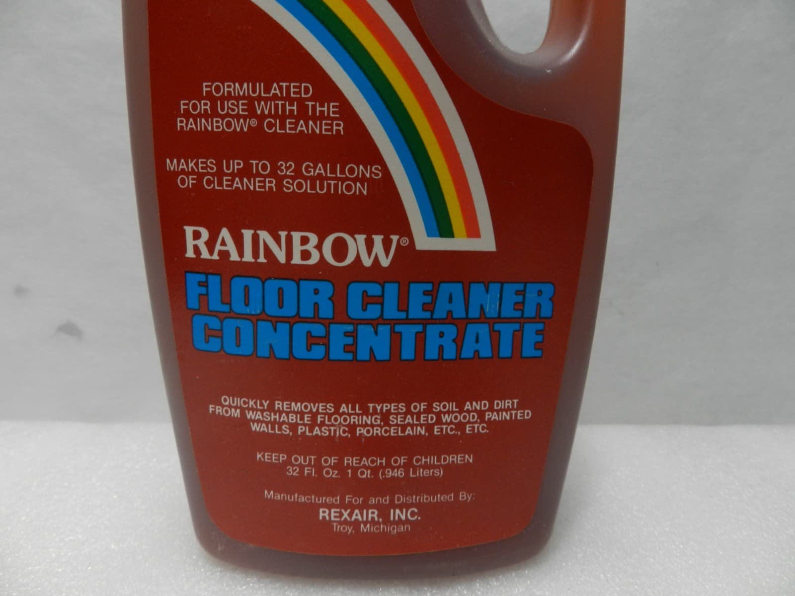 Genuine Rainbow Vacuum Floor Cleaner Concentrate 32 Fl. Oz. SEALED (E17K) - Thumbnail 2