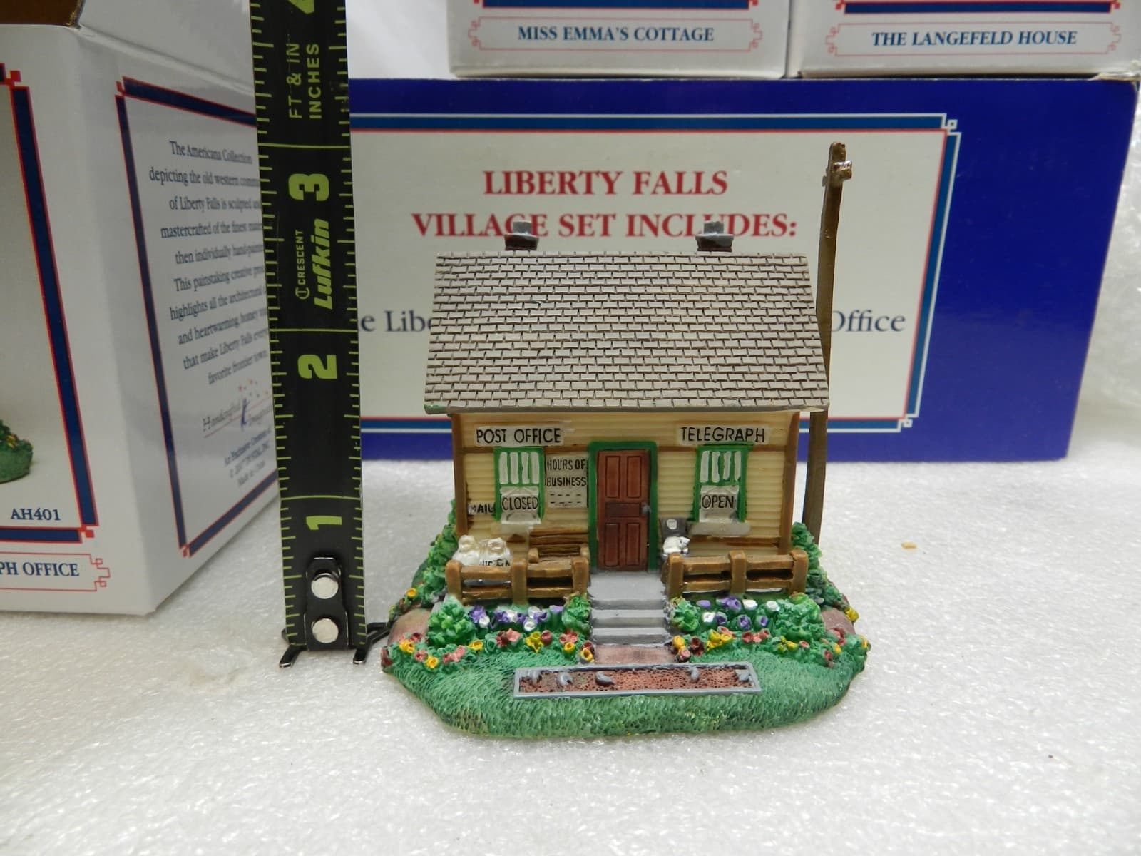 Set Of 3 LIBERTY FALLS Miniature Village Christmas Buildings AH407 (C21J) - Thumbnail 4