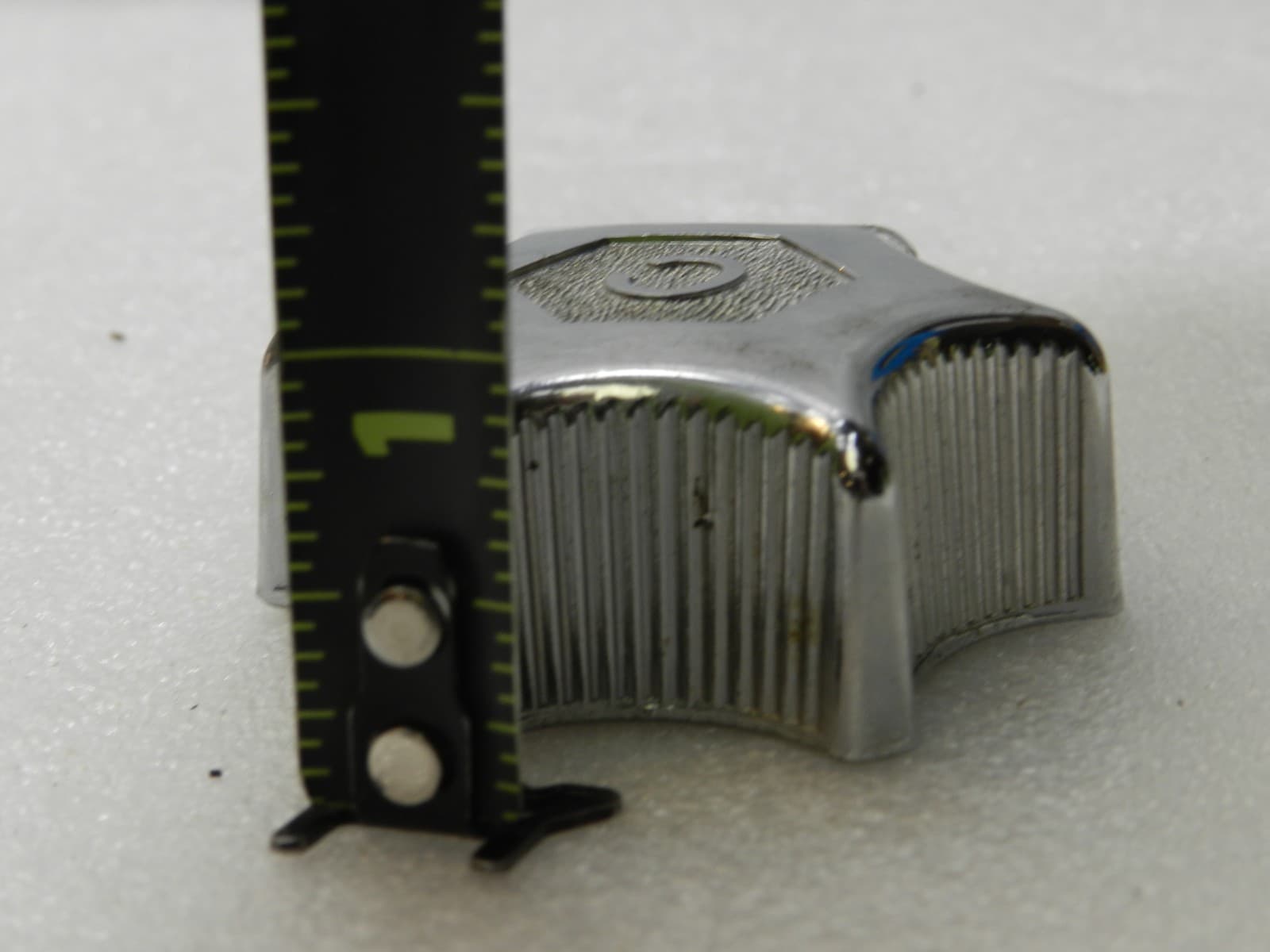 Vintage Melard Chrome Old School Sink Knobs Hot/Cold Set (E19J) - Thumbnail 7
