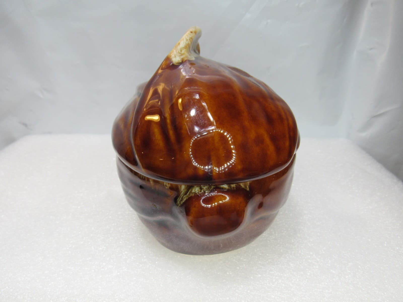 VTG Terrace Maize Ware Brown Drip Shawnee Corn Cob King Covered Dish #73 (I39S) - Thumbnail 5