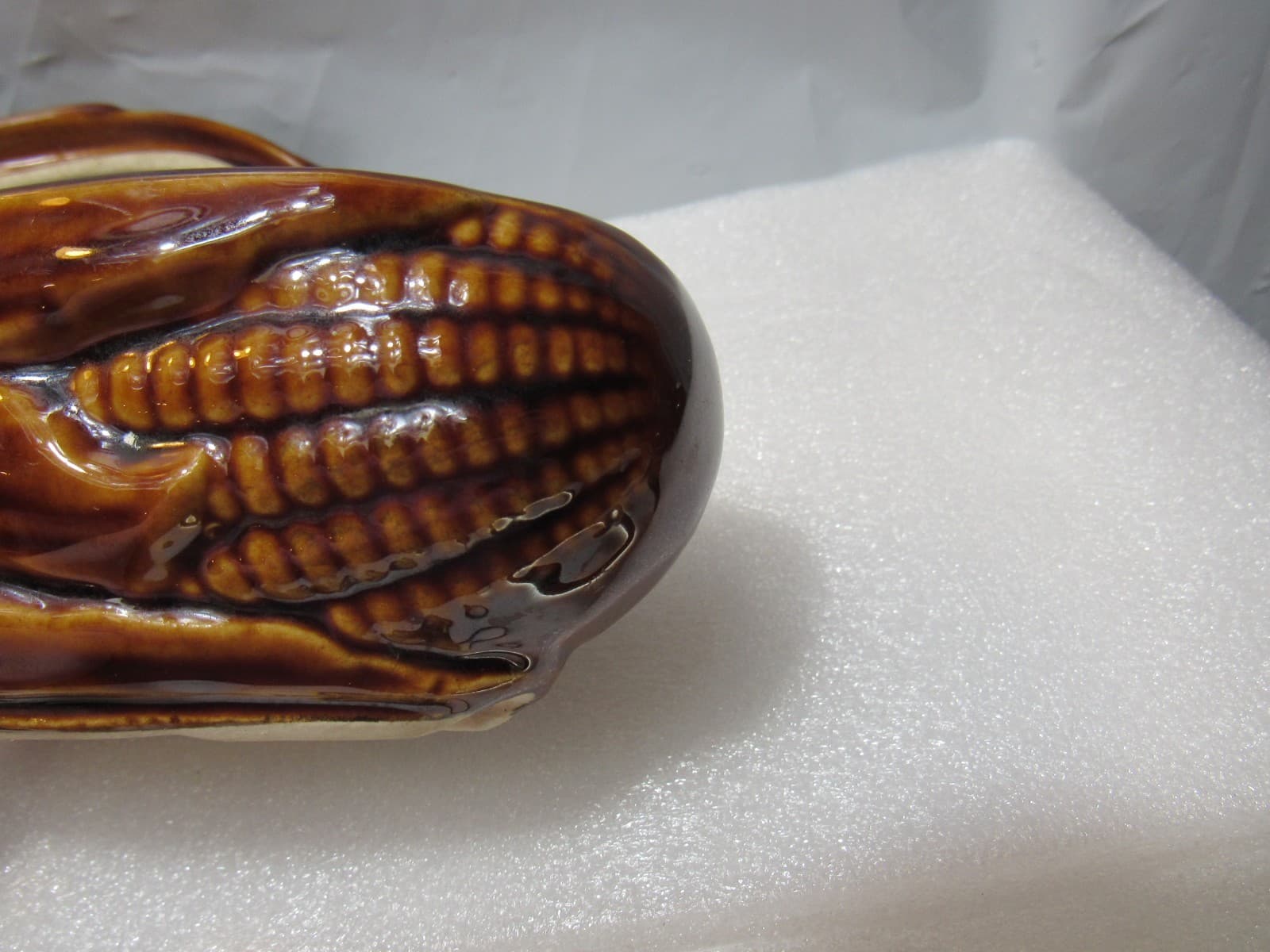 VTG Terrace Maize Ware Brown Drip Shawnee Corn Cob King Covered Dish #73 (I42S) - Thumbnail 8