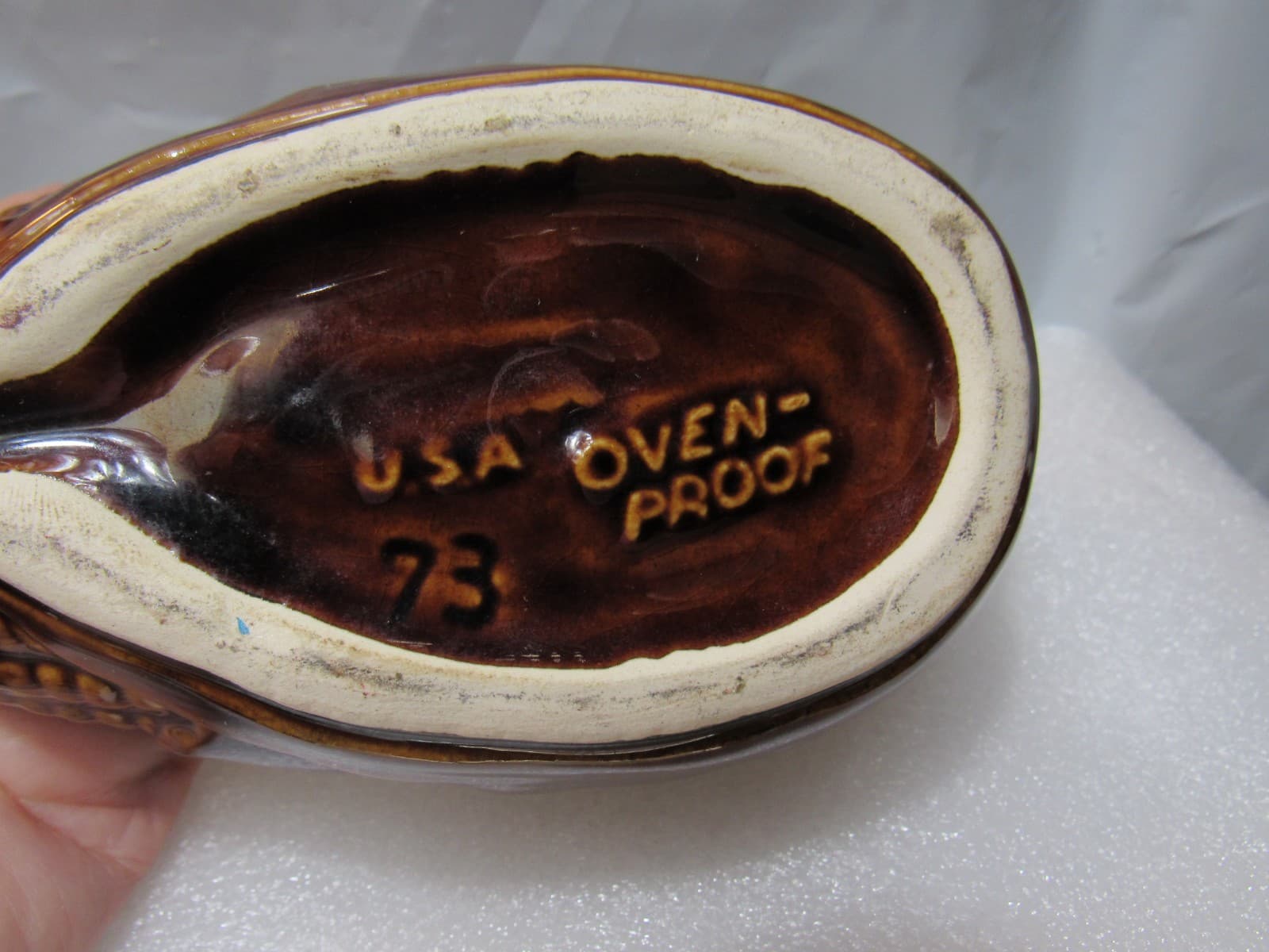 VTG Terrace Maize Ware Brown Drip Shawnee Corn Cob King Covered Dish #73 (I39S) - Thumbnail 7