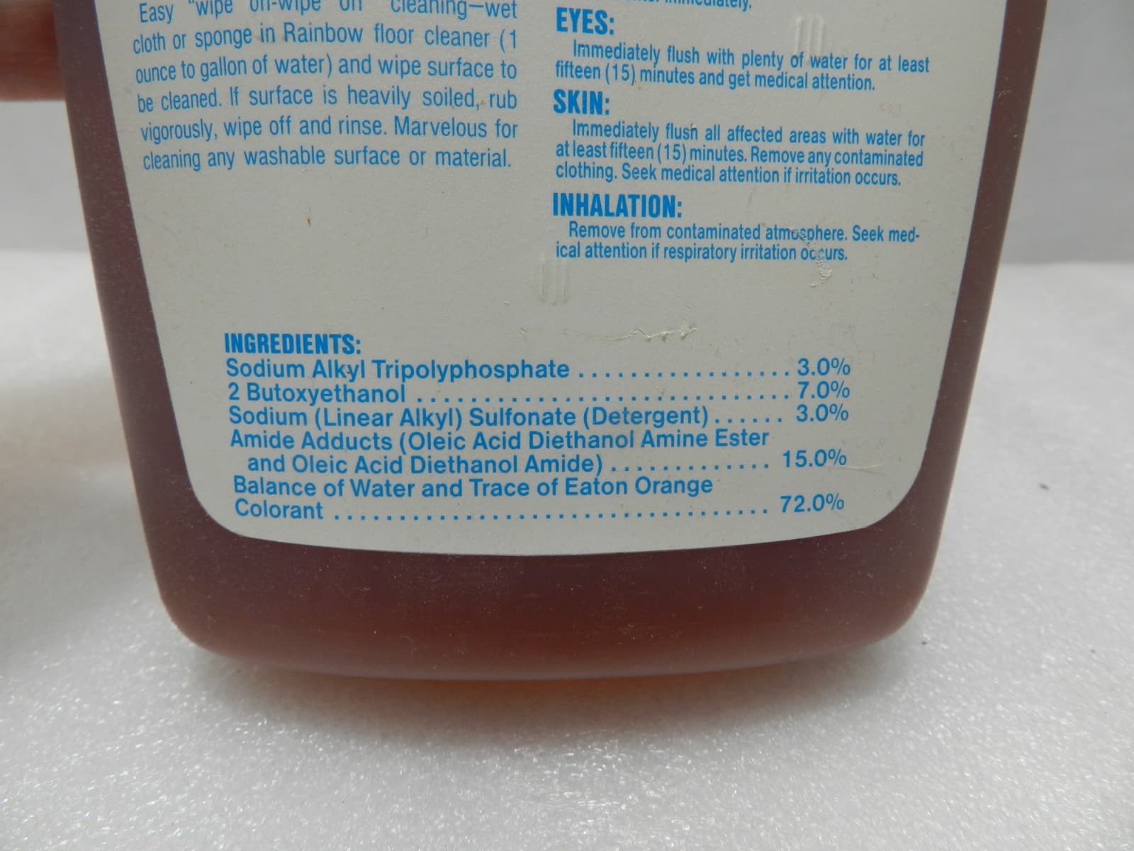 Genuine Rainbow Vacuum Floor Cleaner Concentrate 32 Fl. Oz. SEALED (E17K) - Thumbnail 6