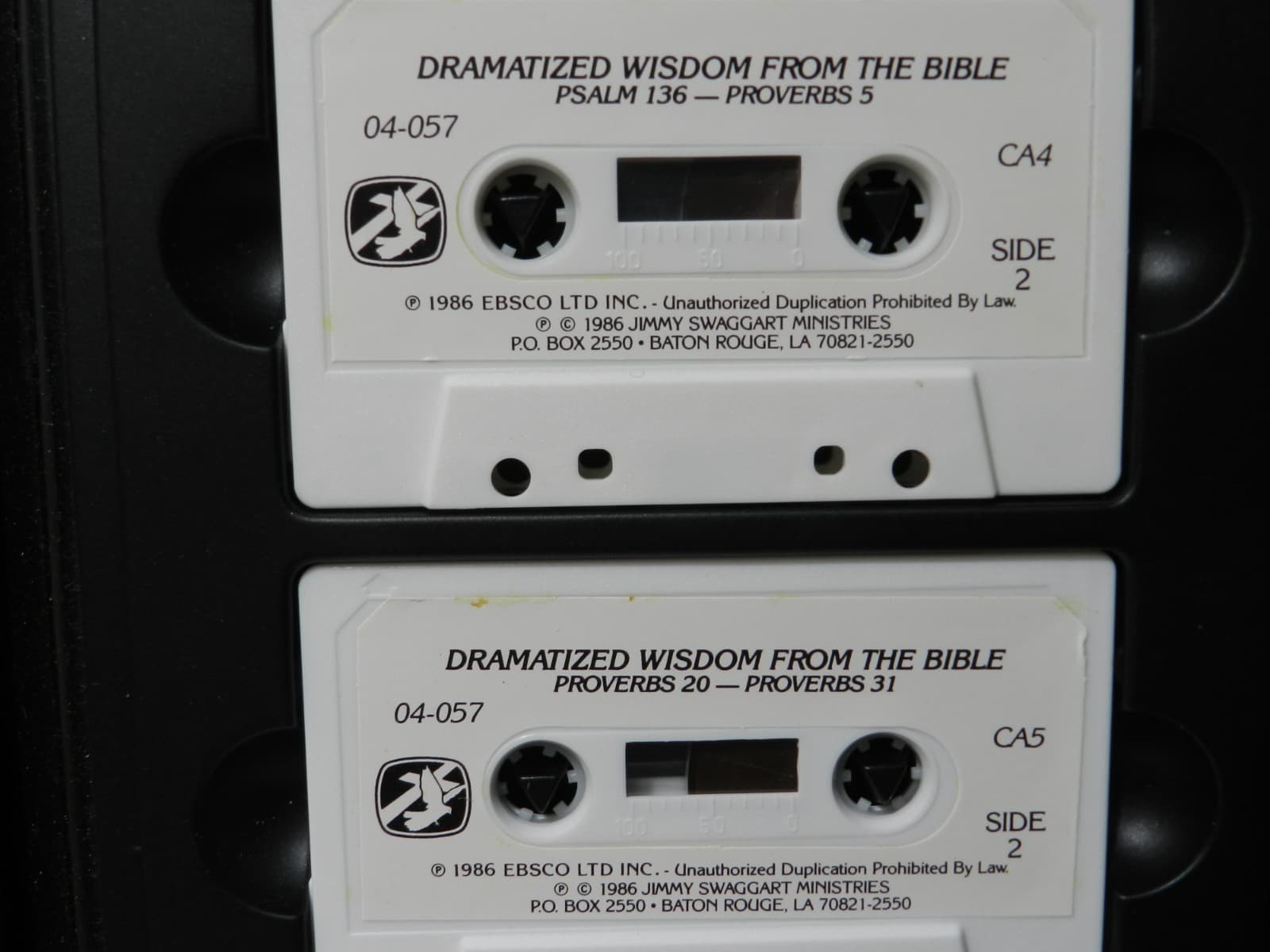 Jimmy Swaggart Dramatized Wisdom From The Bible 6 Audio Cassette Tapes 1986 E21J - Thumbnail 5