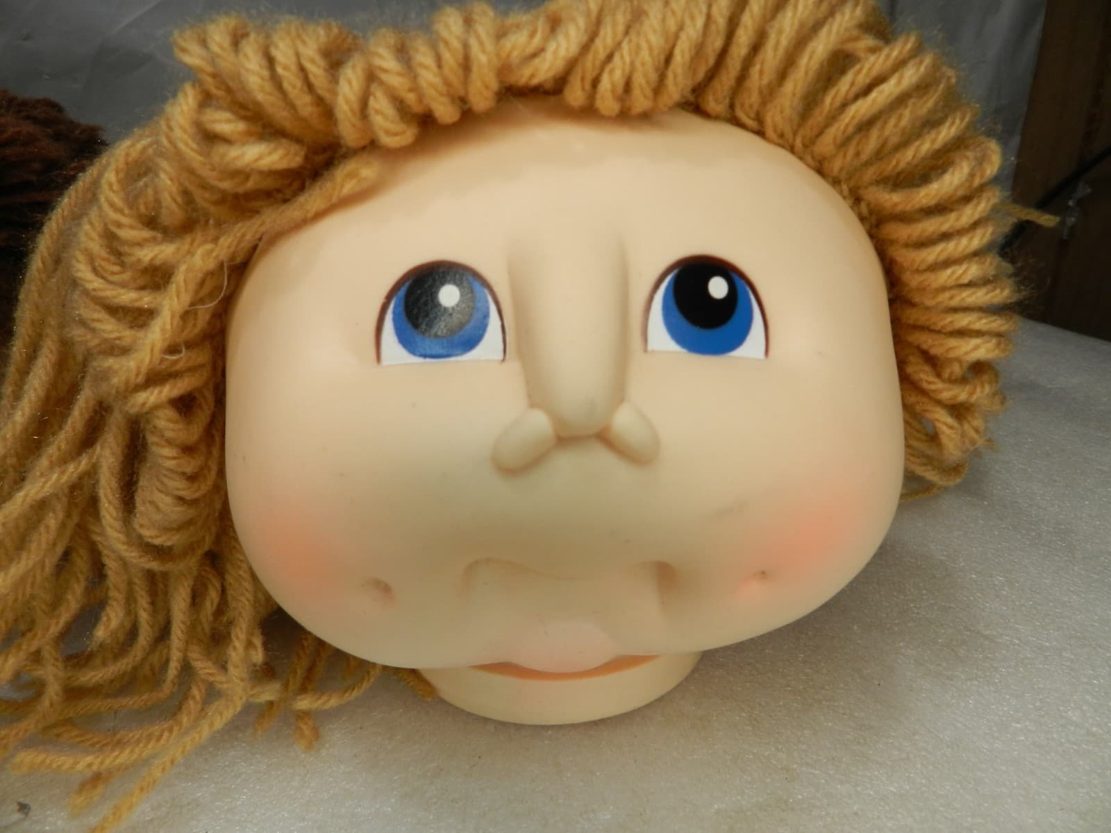 3 Cabbage Patch Doll Heads 1984 Heads Only 2 Girls 1 Boy Unused Doll Making K30J - Thumbnail 9