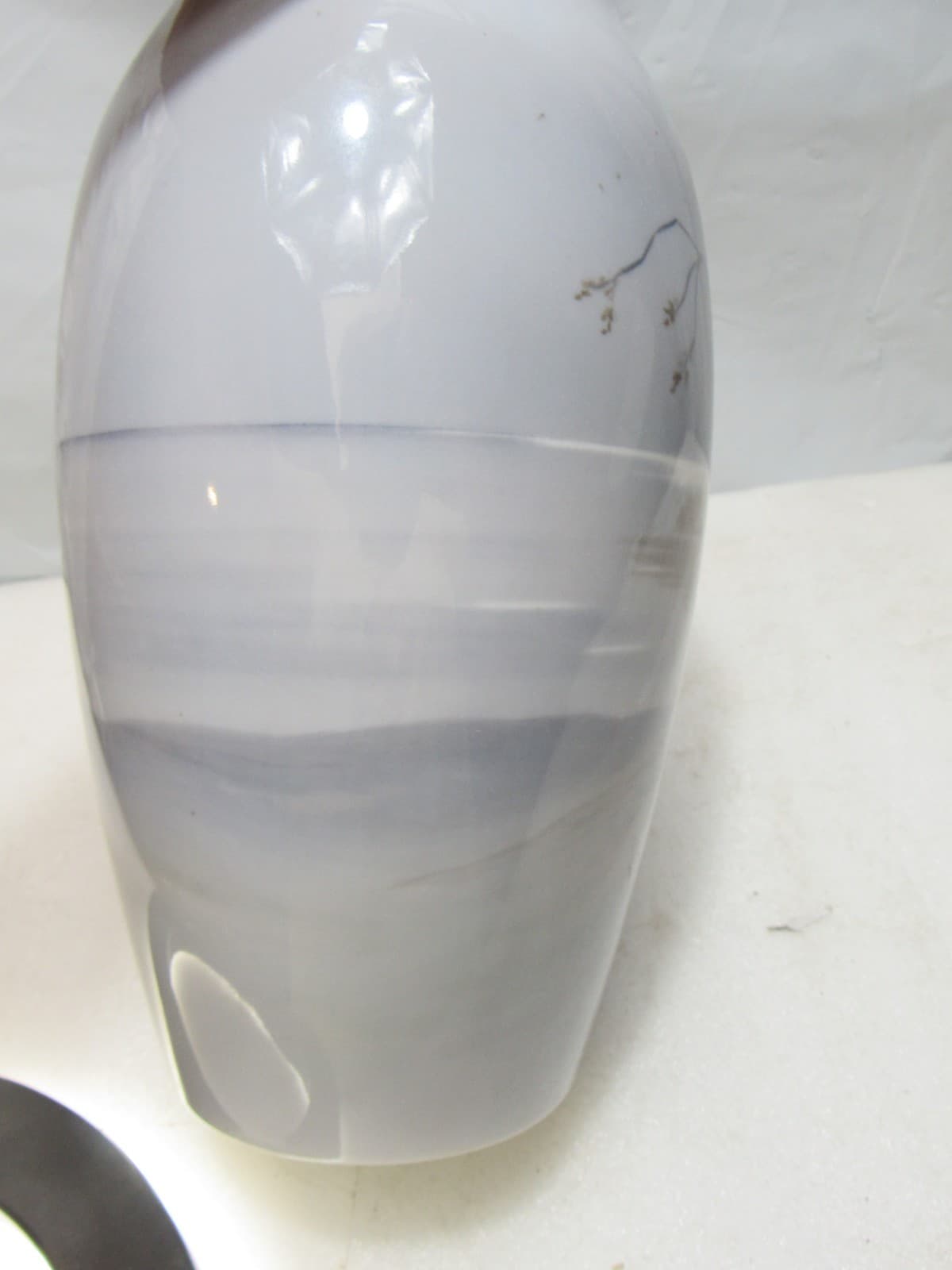Bing & Grøndahl B&G Danish Porcelain Vase Natural Scene 10” 243/8322 (I45S) - Thumbnail 5