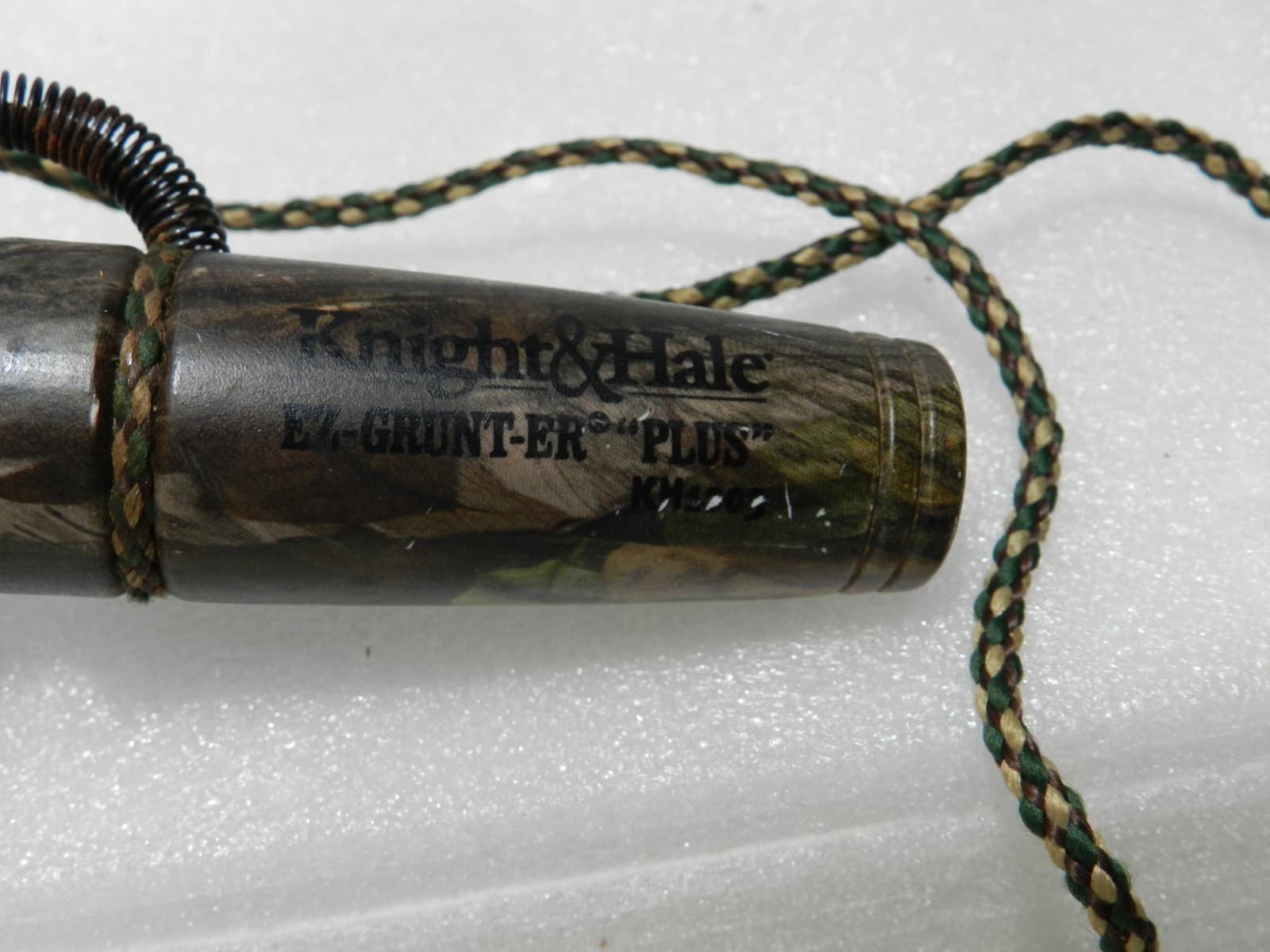 Vintage Knight & Hale EZ Grunter Plus Deer Call Camouflage Hunting Outdoors L91S - Thumbnail 4