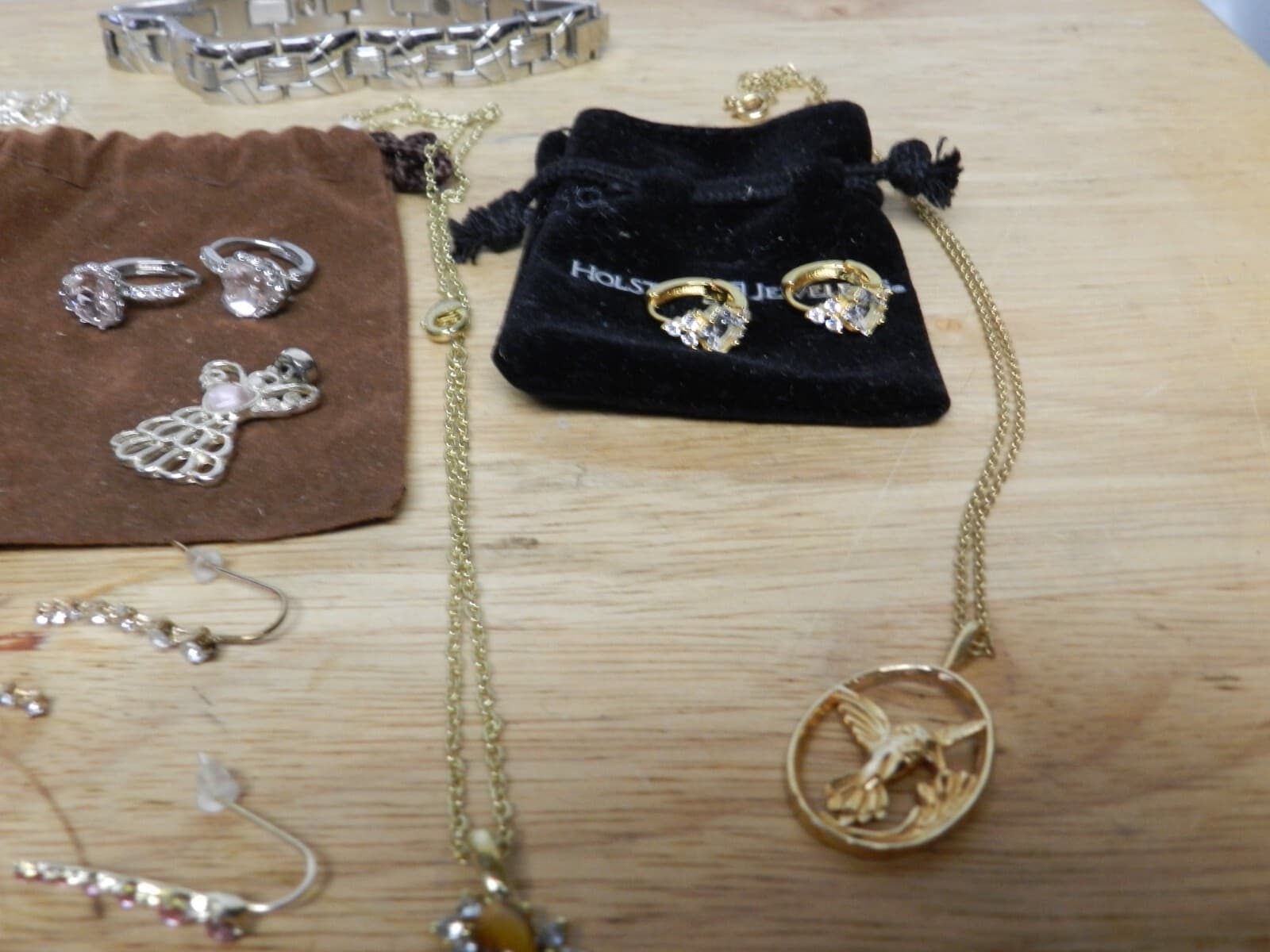 Fashion Jewelry Lot Earrings Necklace Bracelet Watch (K) - Thumbnail 5