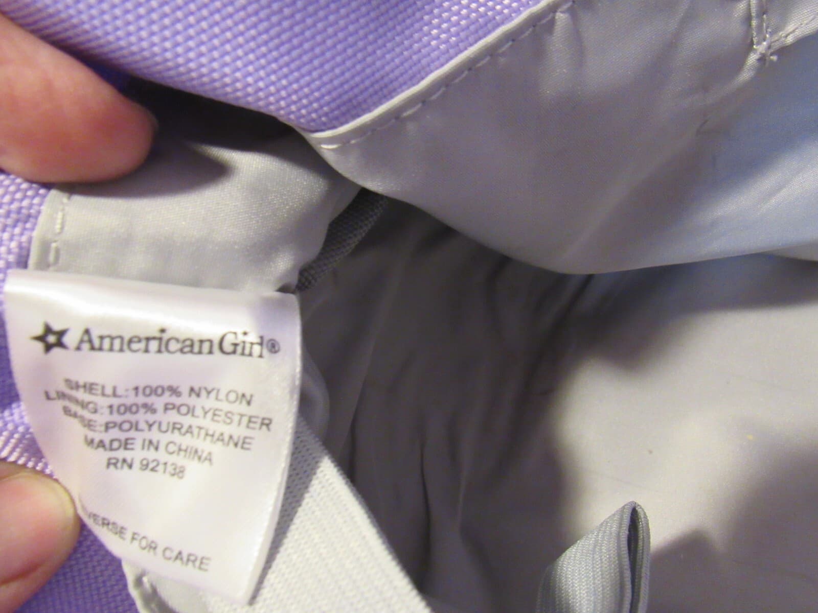 American Girl Two Doll Tote Purple Pink Stars Full Size D17K - Thumbnail 5