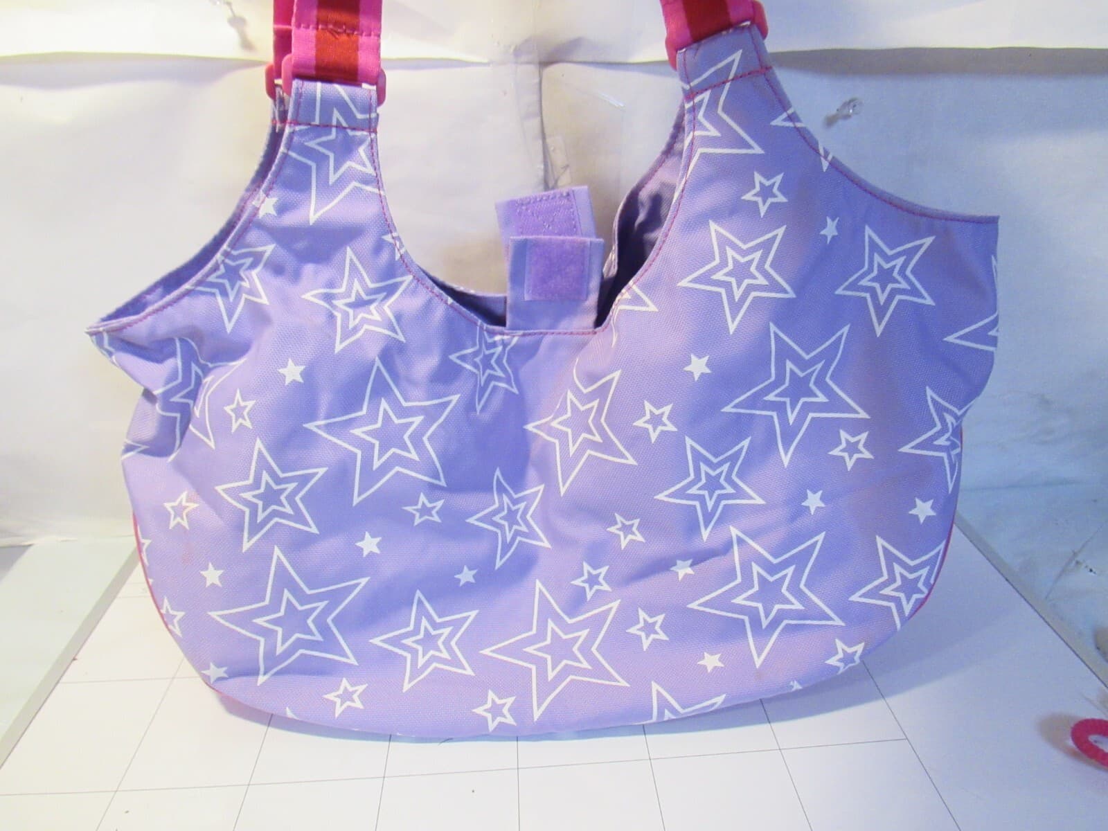 American Girl Two Doll Tote Purple Pink Stars Full Size D17K - Thumbnail 7