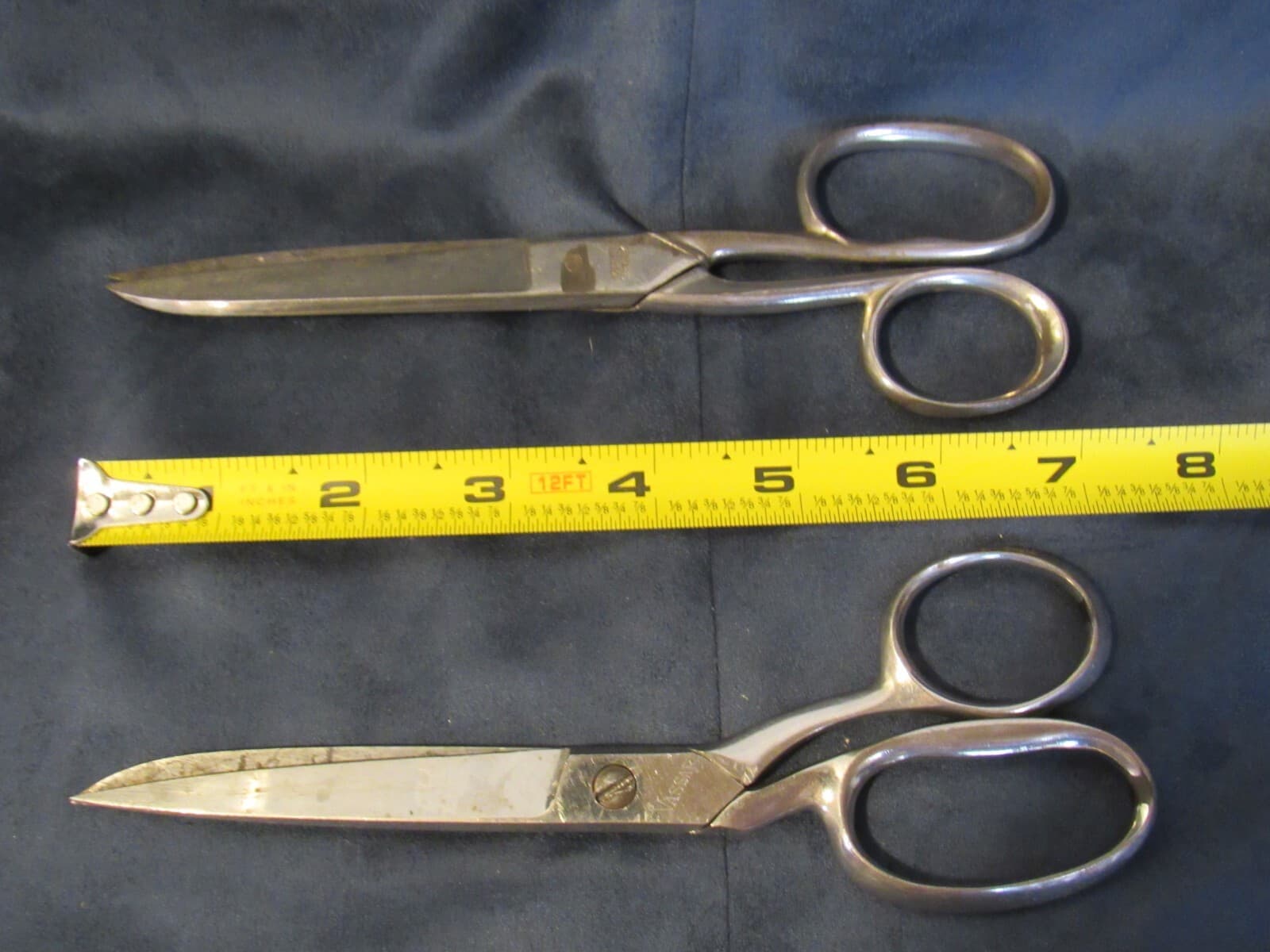 Vintage J.A. SCHMIDT SOHNE Germany /Vassar Rex-Cutlery Scissors 8" Y6S - Thumbnail 7