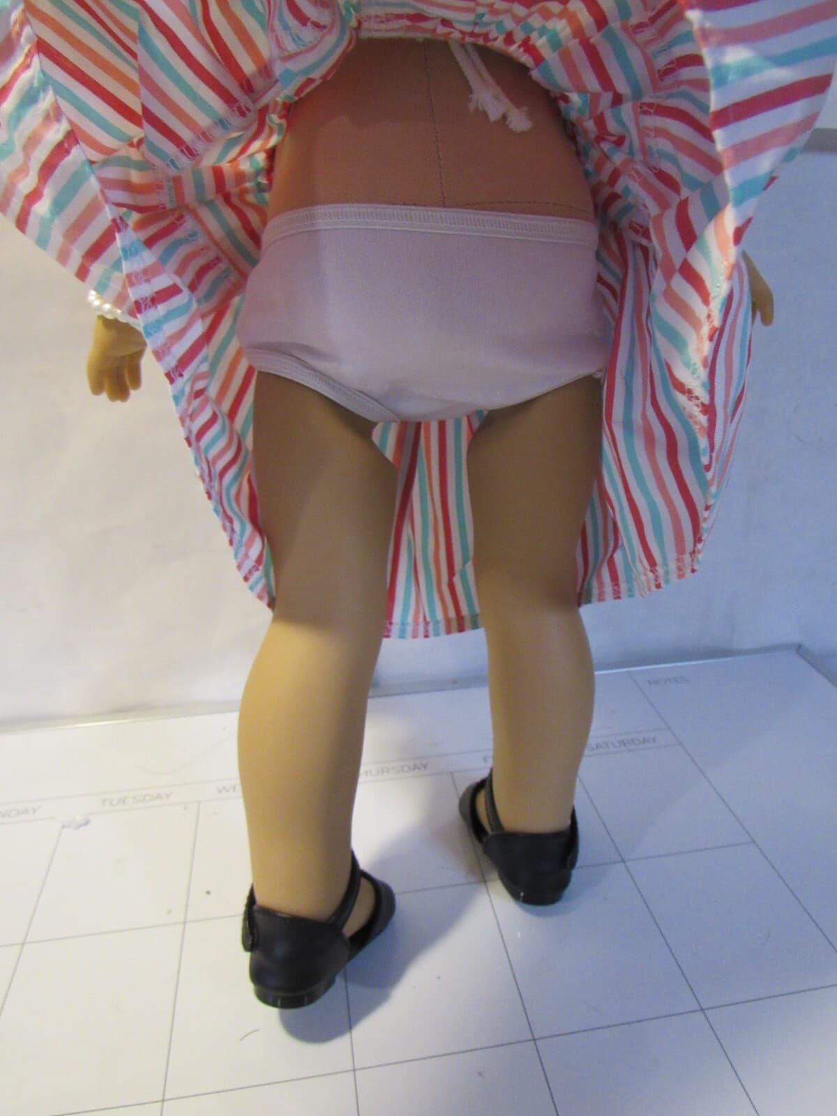 American Girl Doll MaryEllen 18" Striped Dress Sweater D27K - Thumbnail 6