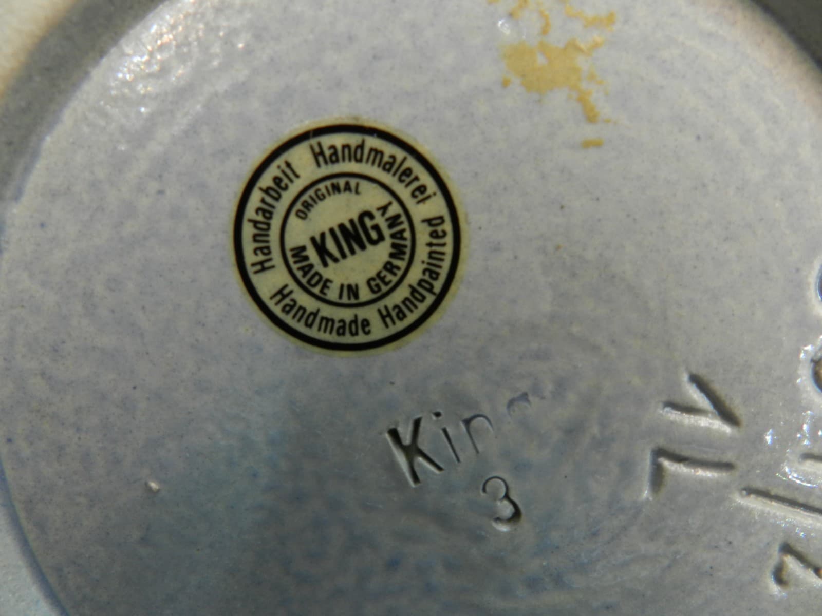 Vintage King XXL Stein Germany Schuss Tor Fussball Ist Unser Leben 12" (L98S) - Thumbnail 9
