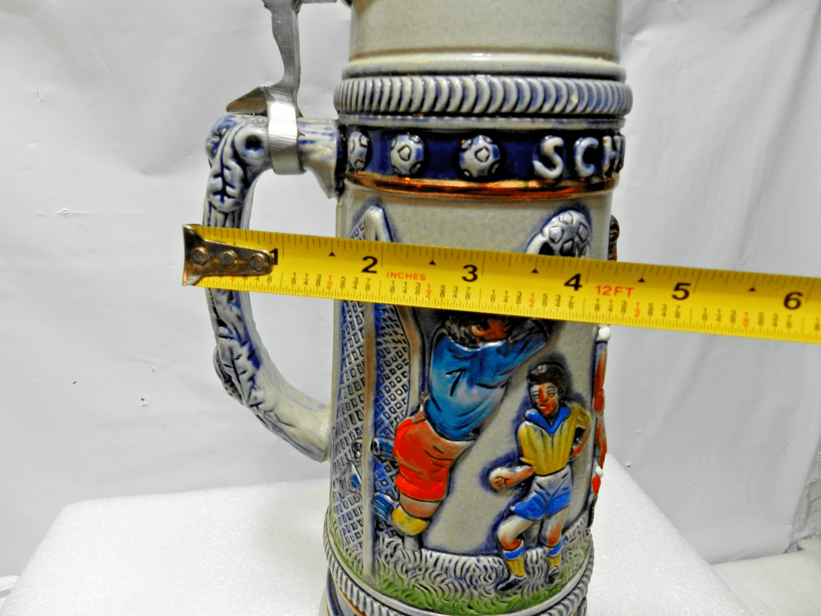 Vintage King XXL Stein Germany Schuss Tor Fussball Ist Unser Leben 12" (L98S) - Thumbnail 11