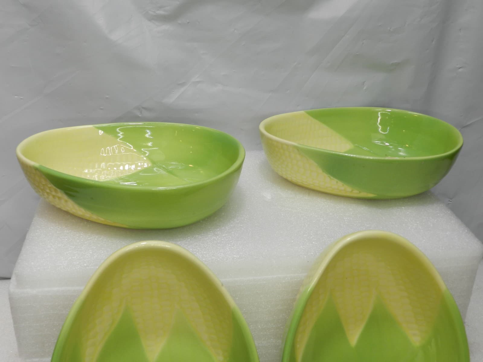 4 Terrace Ceramics Oval Corn Serving Dish Bowl 227 USA Cottage Vintage I49S - Thumbnail 5