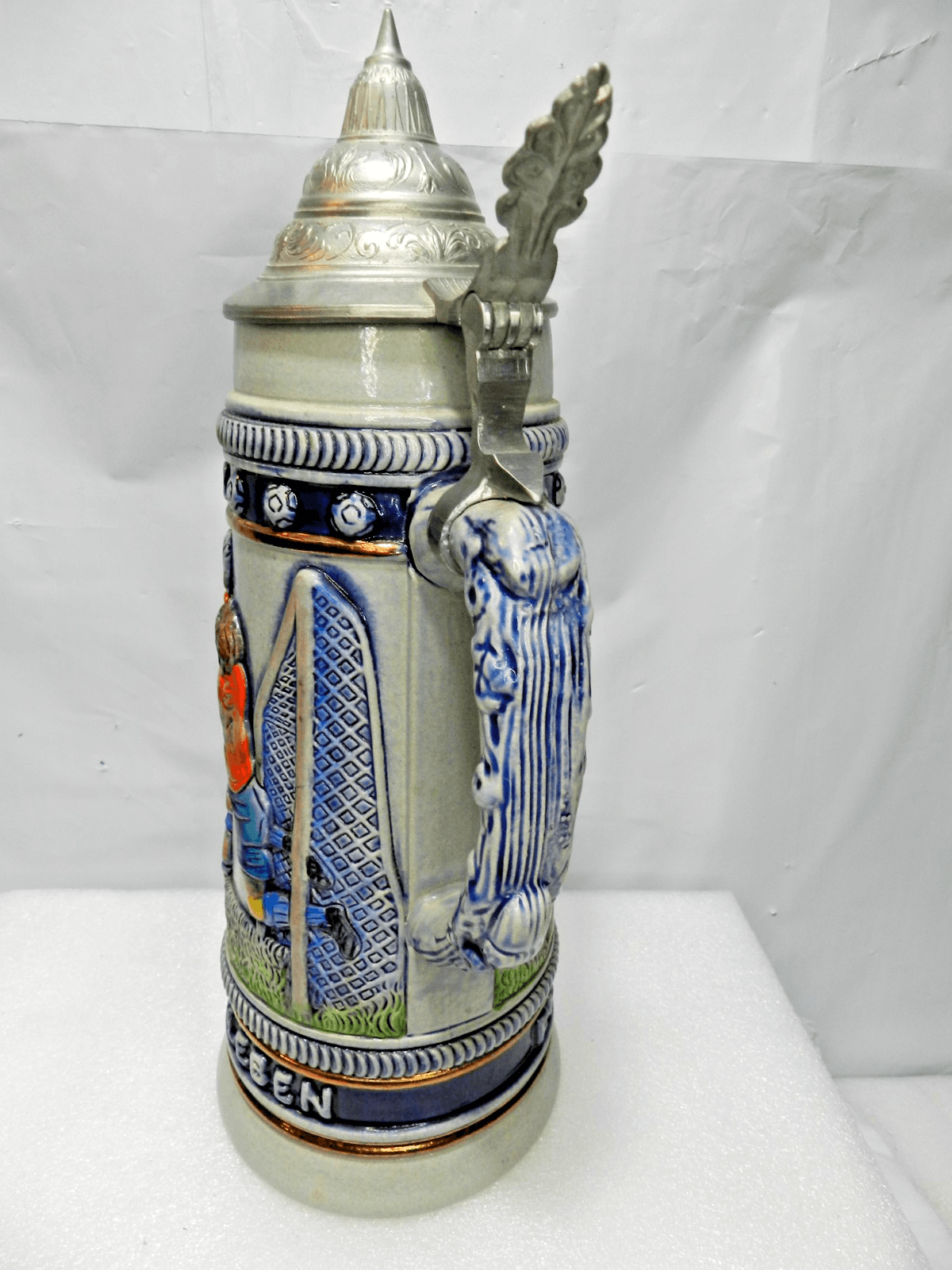 Vintage King XXL Stein Germany Schuss Tor Fussball Ist Unser Leben 12" (L98S) - Thumbnail 5