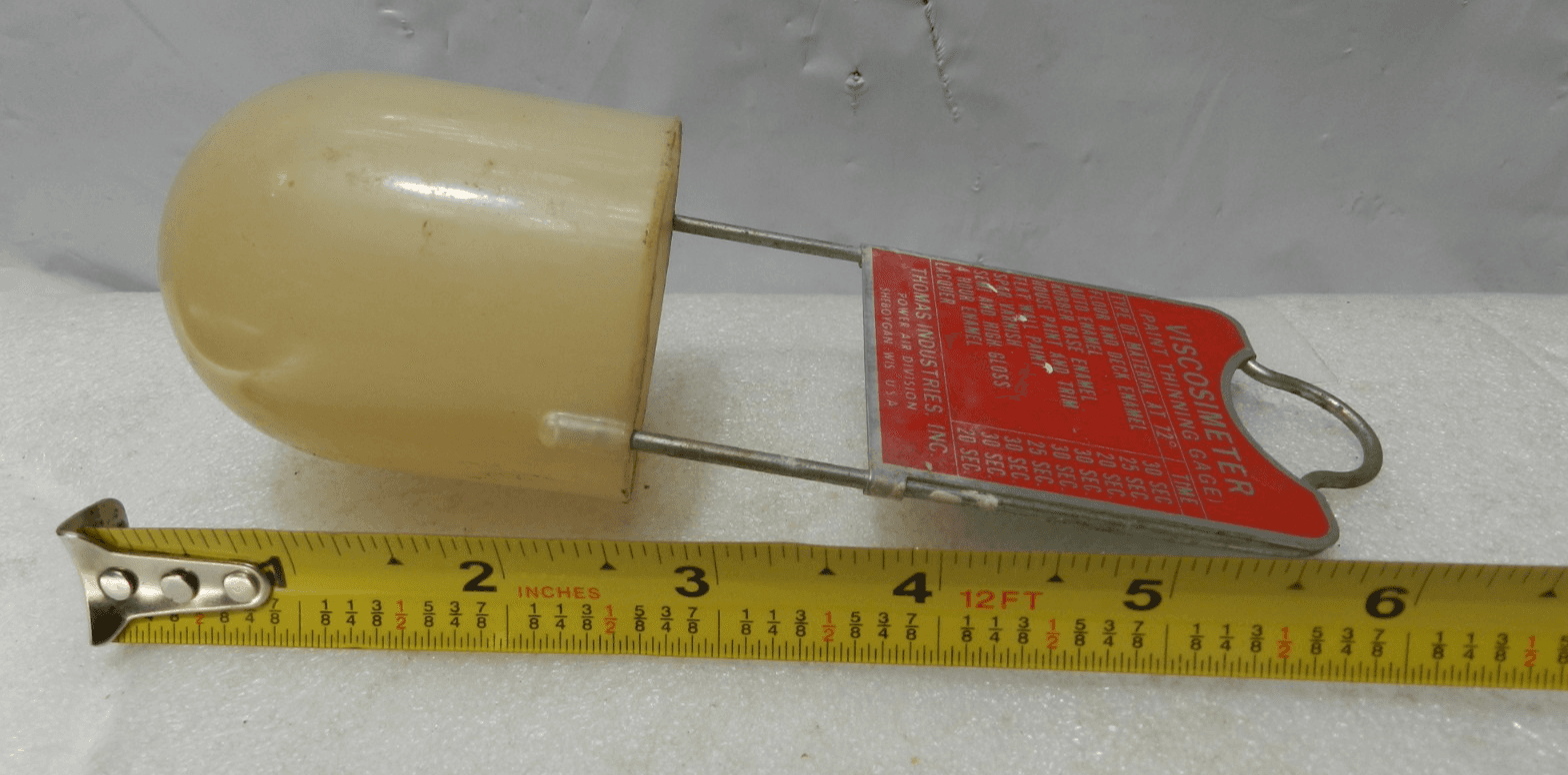 Vintage Paint Viscosimeter Thinning Gauge w/Chart Thomas Industries (J35J - Thumbnail 5