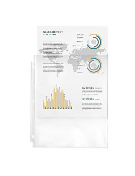 Avery Economy Sheet Protectors 8.5" x 11" Clear, Acid-Free 100/Box (75091) (M4K) - Thumbnail 3