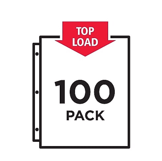 Avery Economy Sheet Protectors 8.5" x 11" Clear, Acid-Free 100/Box (75091) (M4K) - Thumbnail 2