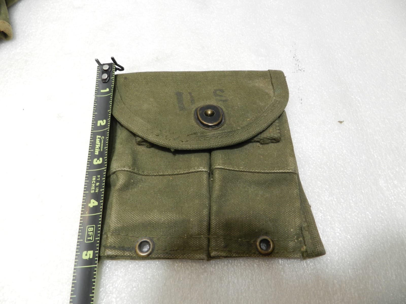 Original U S WWII Triple Grenade Pouch WWII Korean War & Ammo Pouches A16JJ - Thumbnail 17