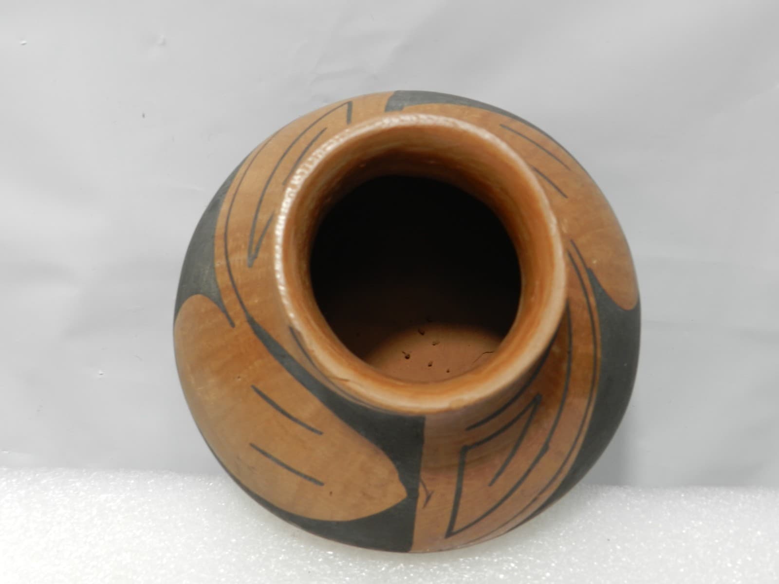 Vintage Handmade, Hand-Coiled Mata Ortiz Pottery Olla Vase (M2S) - Thumbnail 7