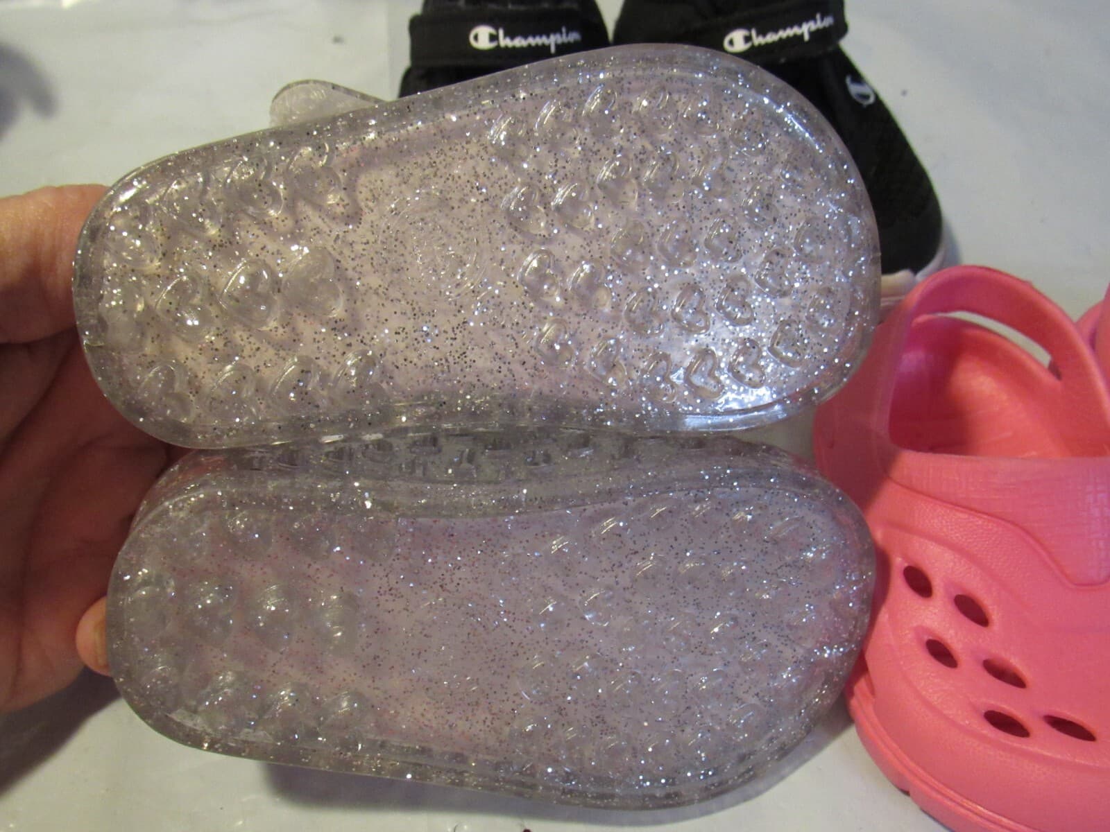 3 Pair Toddler Girls Shoes Champion Wonder Nation Sandals Size 3 B33M - Thumbnail 4