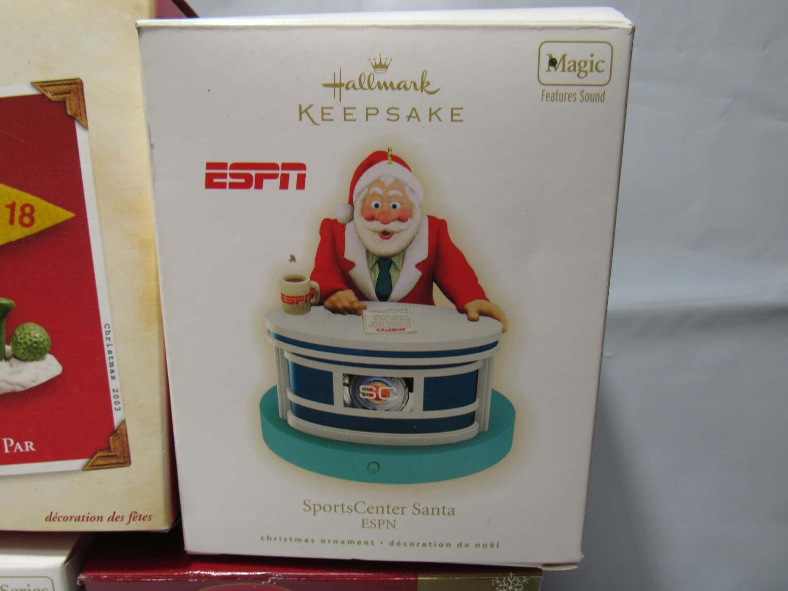 Vintage Hallmark Keepsake Carlton Sports Golf Baseball Christmas Ornament (P12M) - Thumbnail 3