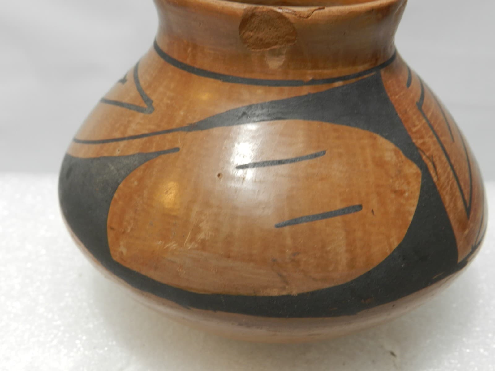 Vintage Handmade, Hand-Coiled Mata Ortiz Pottery Olla Vase (M2S) - Thumbnail 3