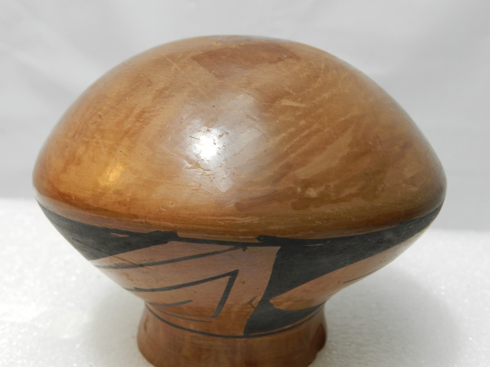 Vintage Handmade, Hand-Coiled Mata Ortiz Pottery Olla Vase (M2S) - Thumbnail 5