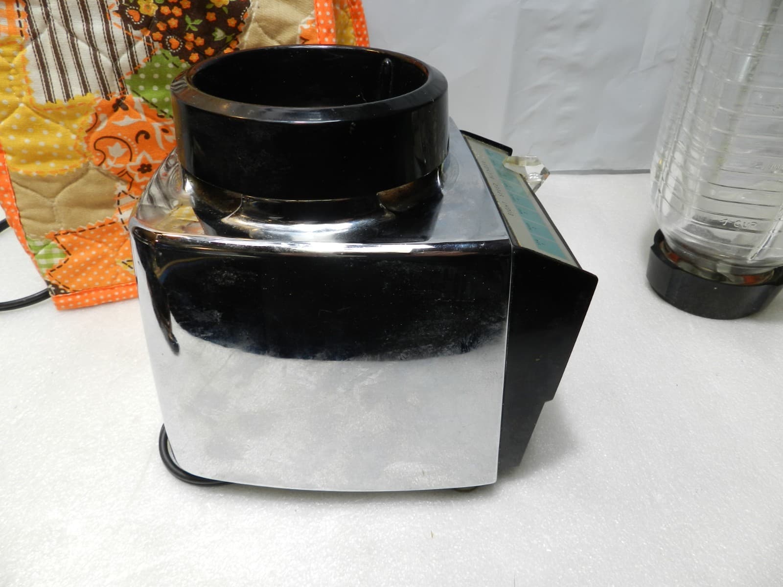 Vintage Sears Kenmore Deluxe 8 Speed 5 Cup Blender W Glass Pitcher & Cover A18 - Thumbnail 8
