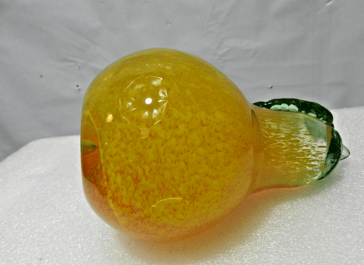 VTG Kerry Zimmerman Art Glass Blown Glass Paperweight Pear 6" Corydon IN L99S - Thumbnail 5