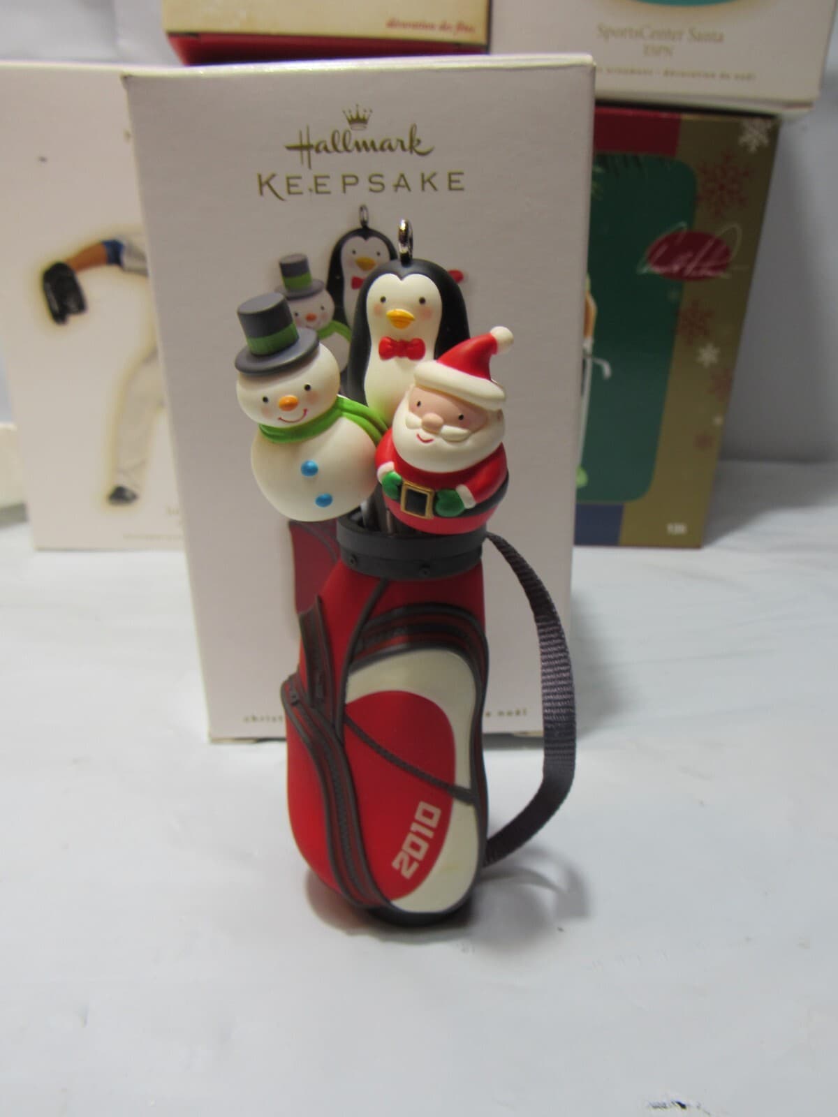 Vintage Hallmark Keepsake Carlton Sports Golf Baseball Christmas Ornament (P12M) - Thumbnail 6