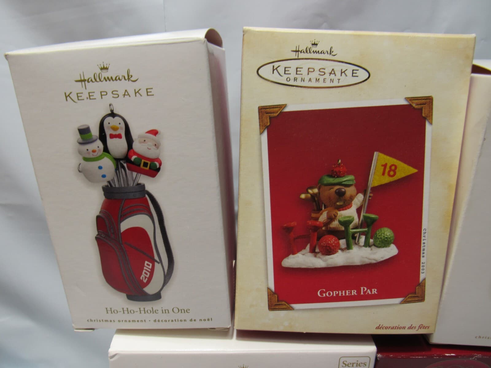 Vintage Hallmark Keepsake Carlton Sports Golf Baseball Christmas Ornament (P12M) - Thumbnail 2