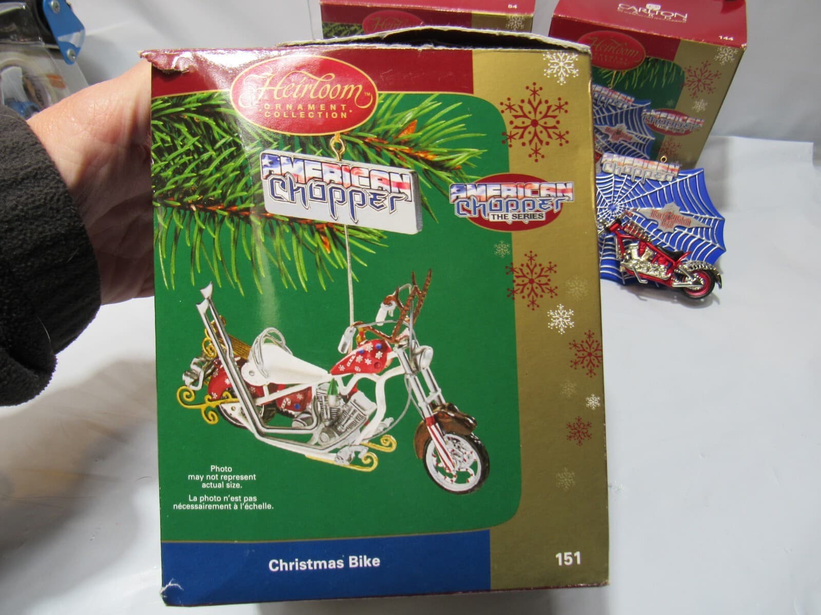 3 Carleton Cards American Chopper Christmas Motorcycle Heirloom Ornament P13M - Thumbnail 6