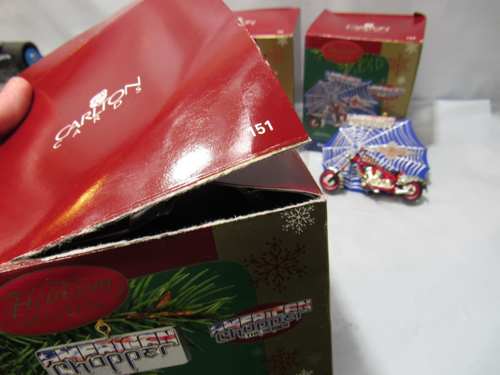 3 Carleton Cards American Chopper Christmas Motorcycle Heirloom Ornament P13M - Thumbnail 7