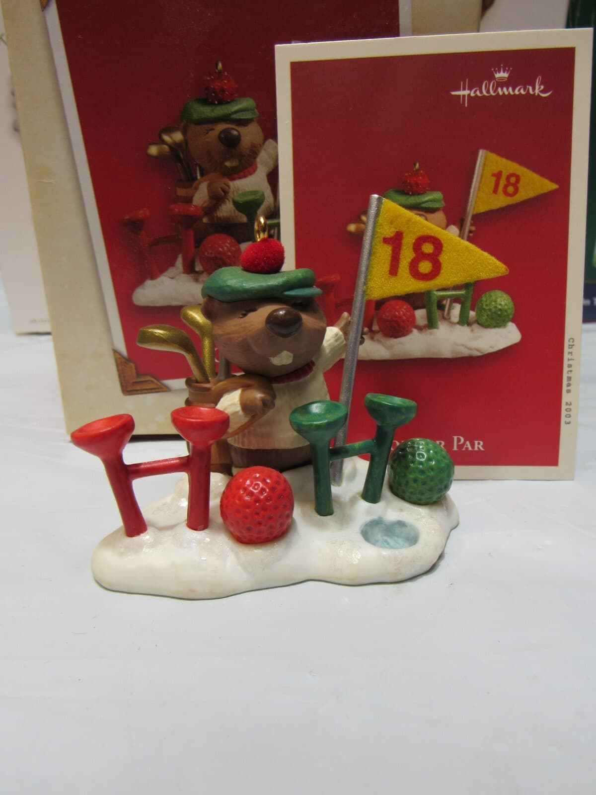 Vintage Hallmark Keepsake Carlton Sports Golf Baseball Christmas Ornament (P12M) - Thumbnail 7