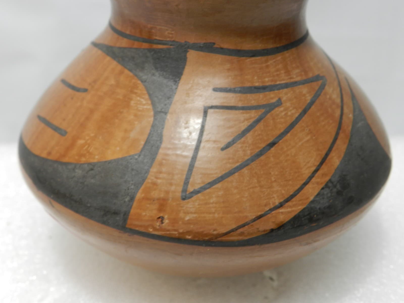 Vintage Handmade, Hand-Coiled Mata Ortiz Pottery Olla Vase (M2S) - Thumbnail 4