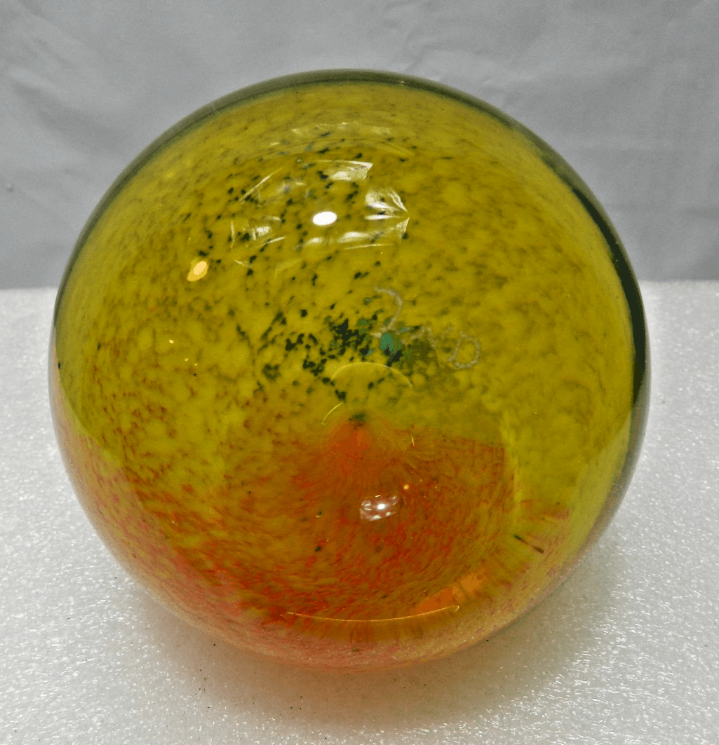 VTG Kerry Zimmerman Art Glass Blown Glass Paperweight Pear 6" Corydon IN L99S - Thumbnail 6